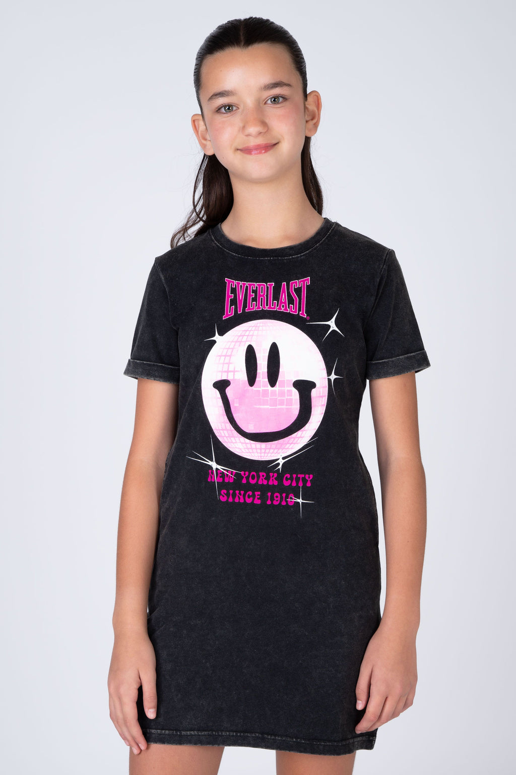 Vestido Disco Niña Gris Oscuro Everlast