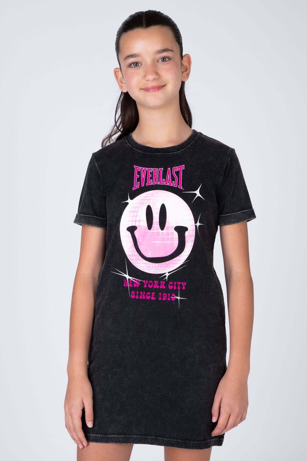 Vestido Disco Niña Gris Oscuro Everlast