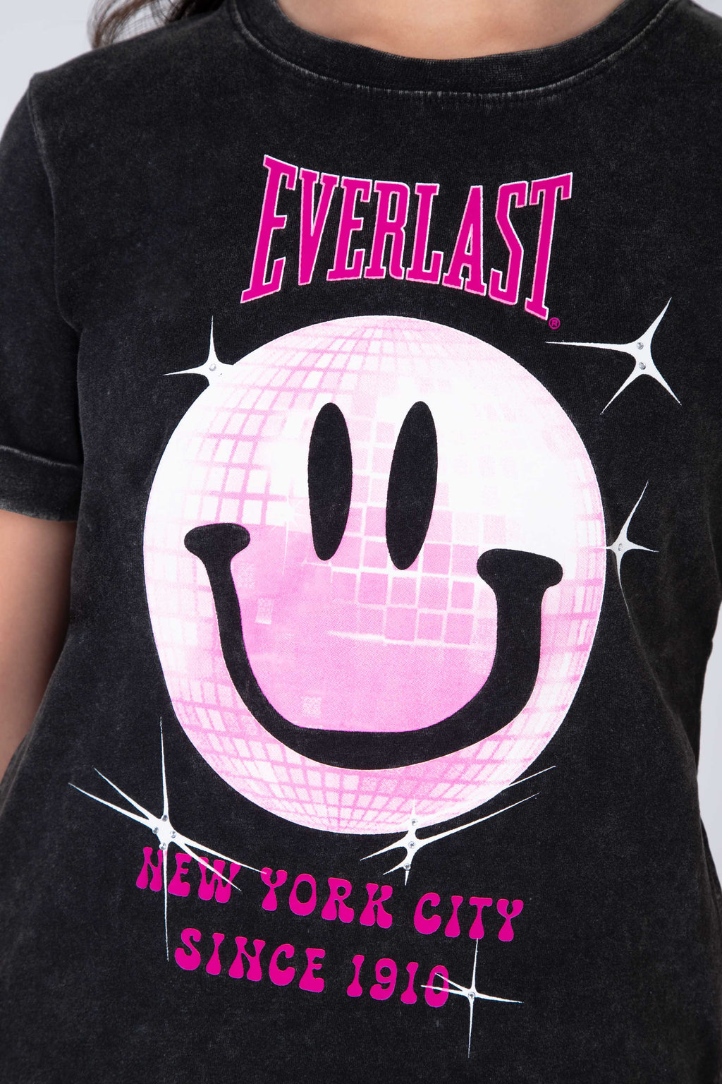 Vestido Disco Niña Gris Oscuro Everlast