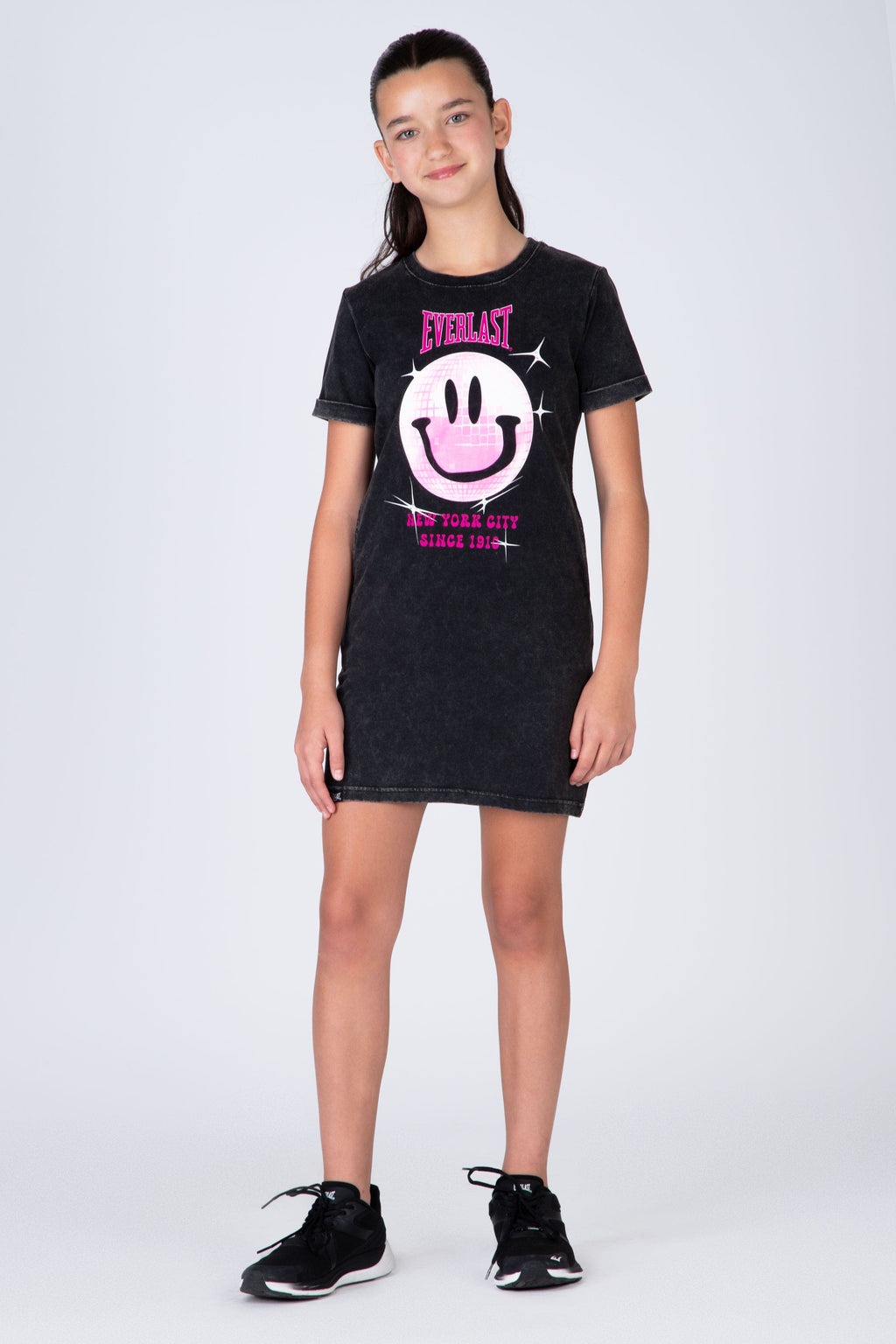 Vestido Disco Niña Gris Oscuro Everlast
