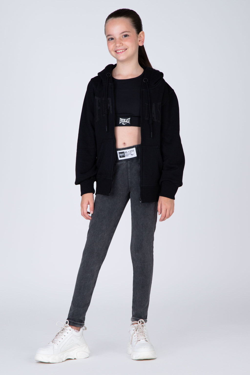 Chaqueta New Most Niña Negro Everlast