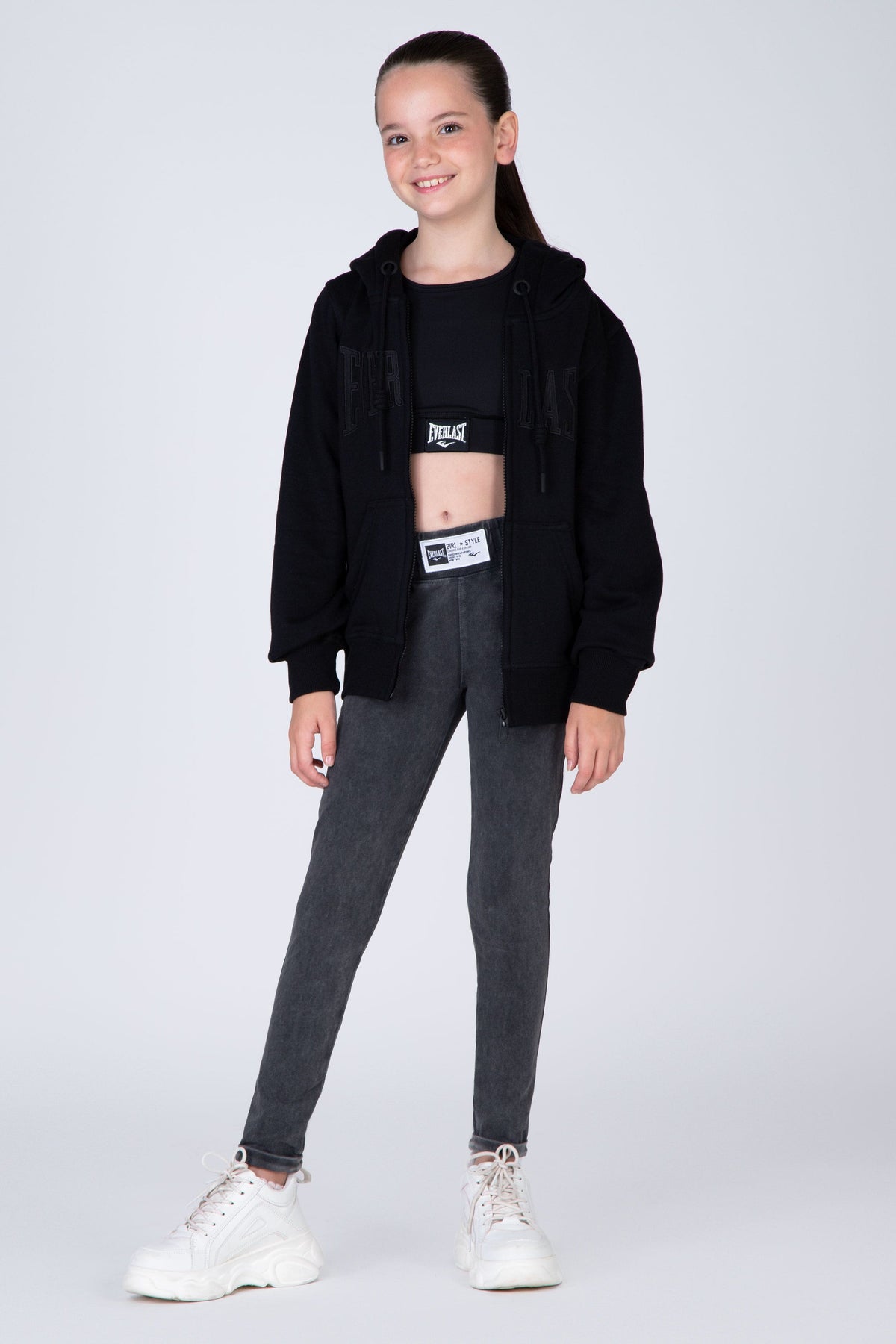 Chaqueta New Most Niña Negro Everlast