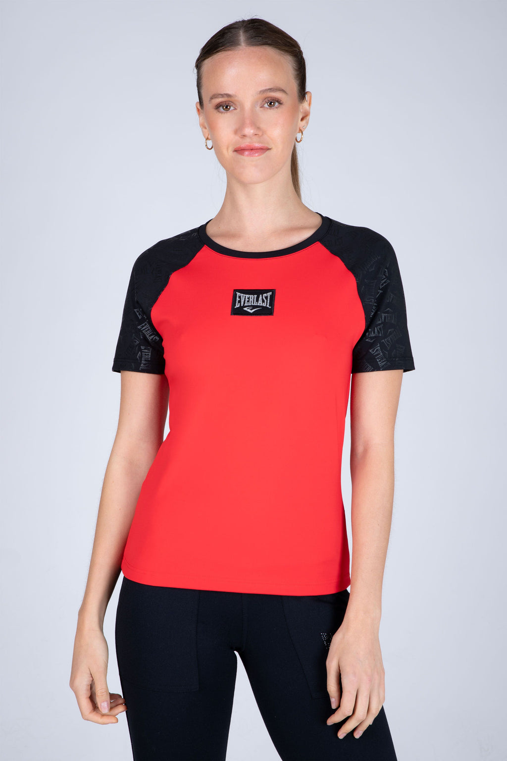 Polera Manga Corta Cross Rojo Everlast
