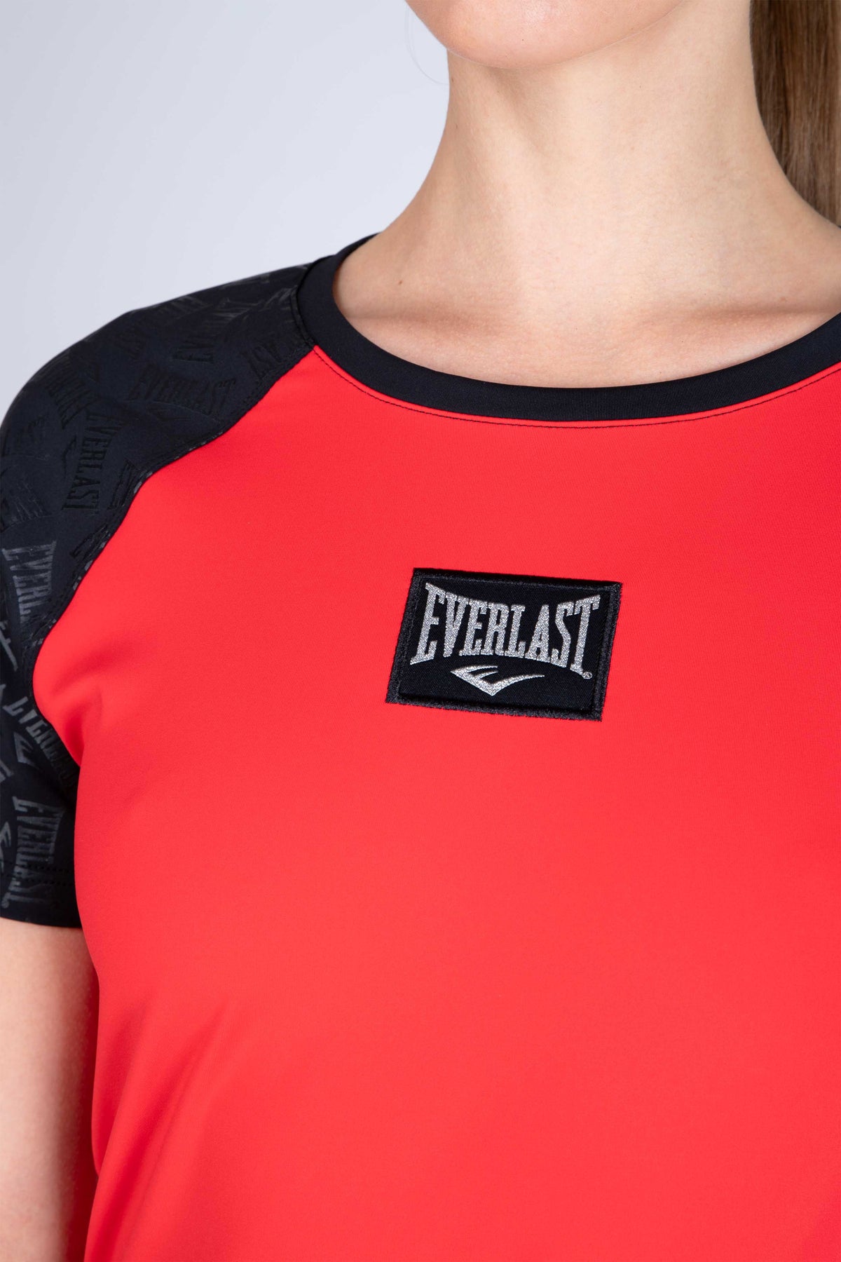 Polera Manga Corta Cross Rojo Everlast