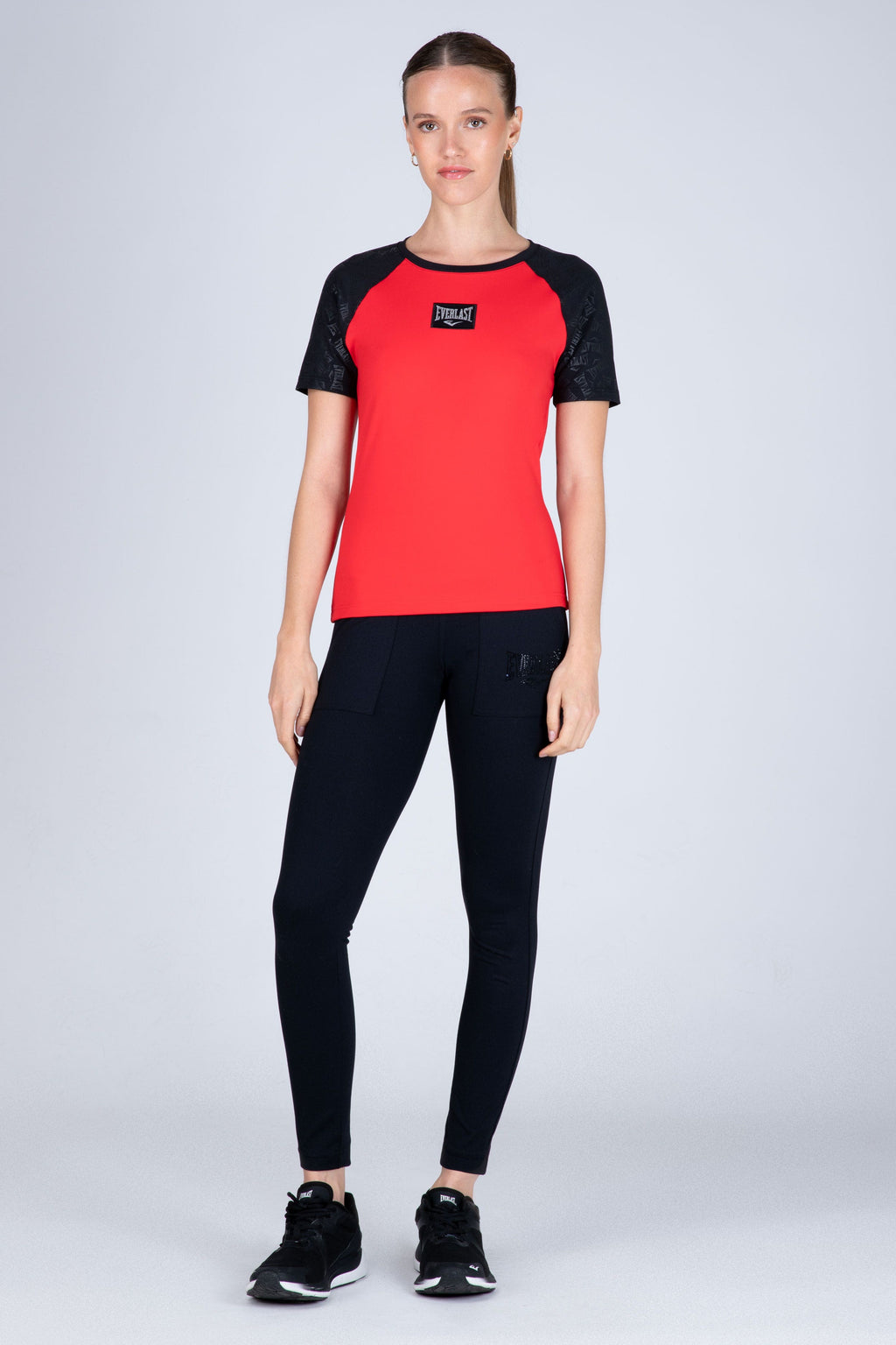 Polera Manga Corta Cross Rojo Everlast