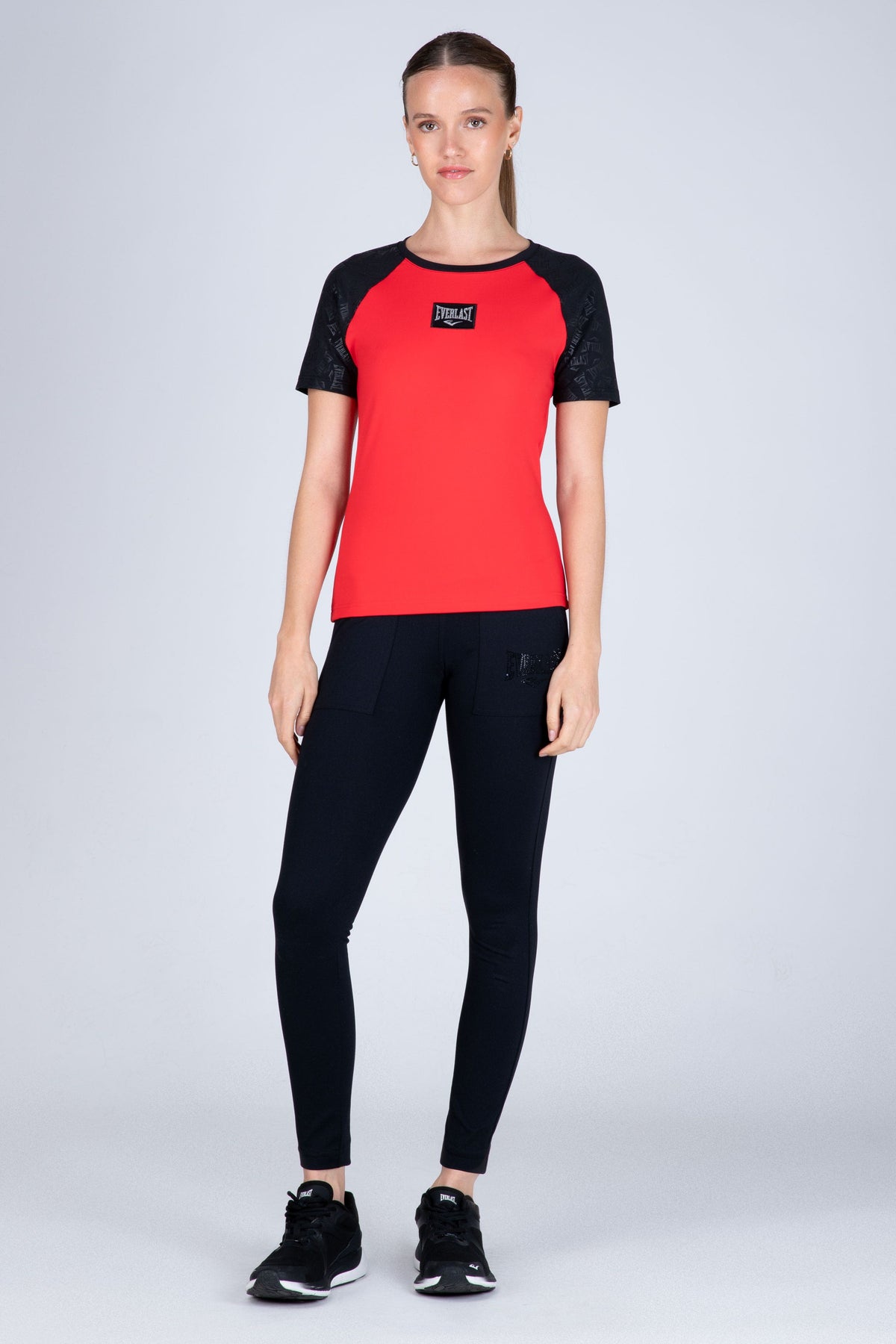 Polera Manga Corta Cross Rojo Everlast