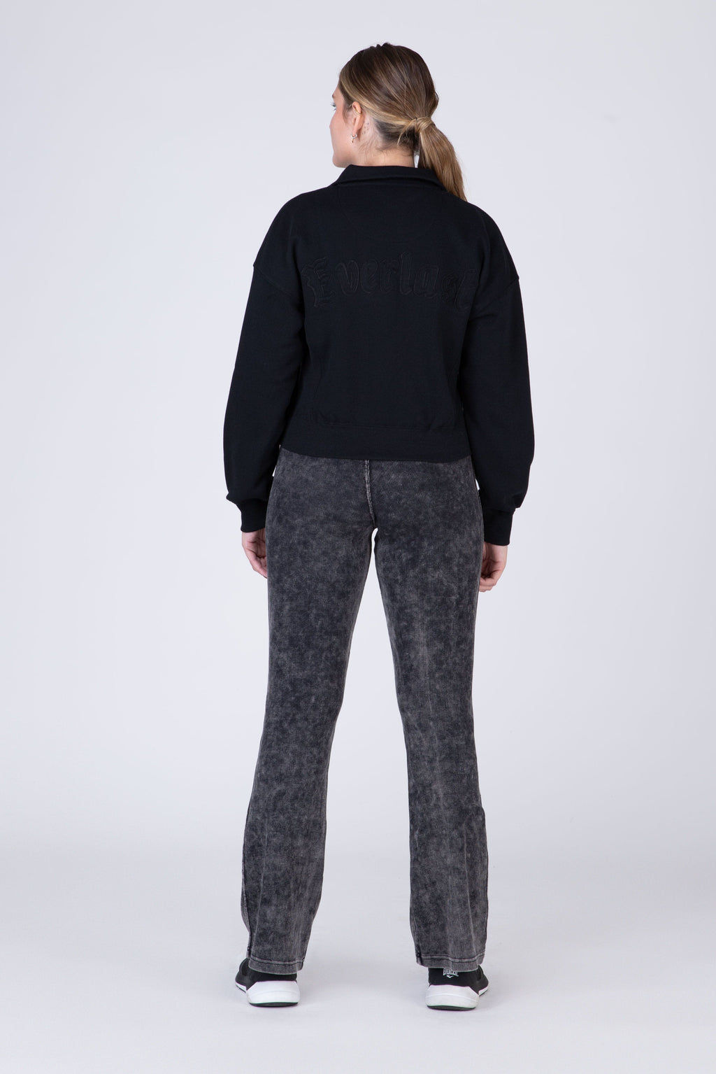 Poleron Half Zip Land Negro Everlast