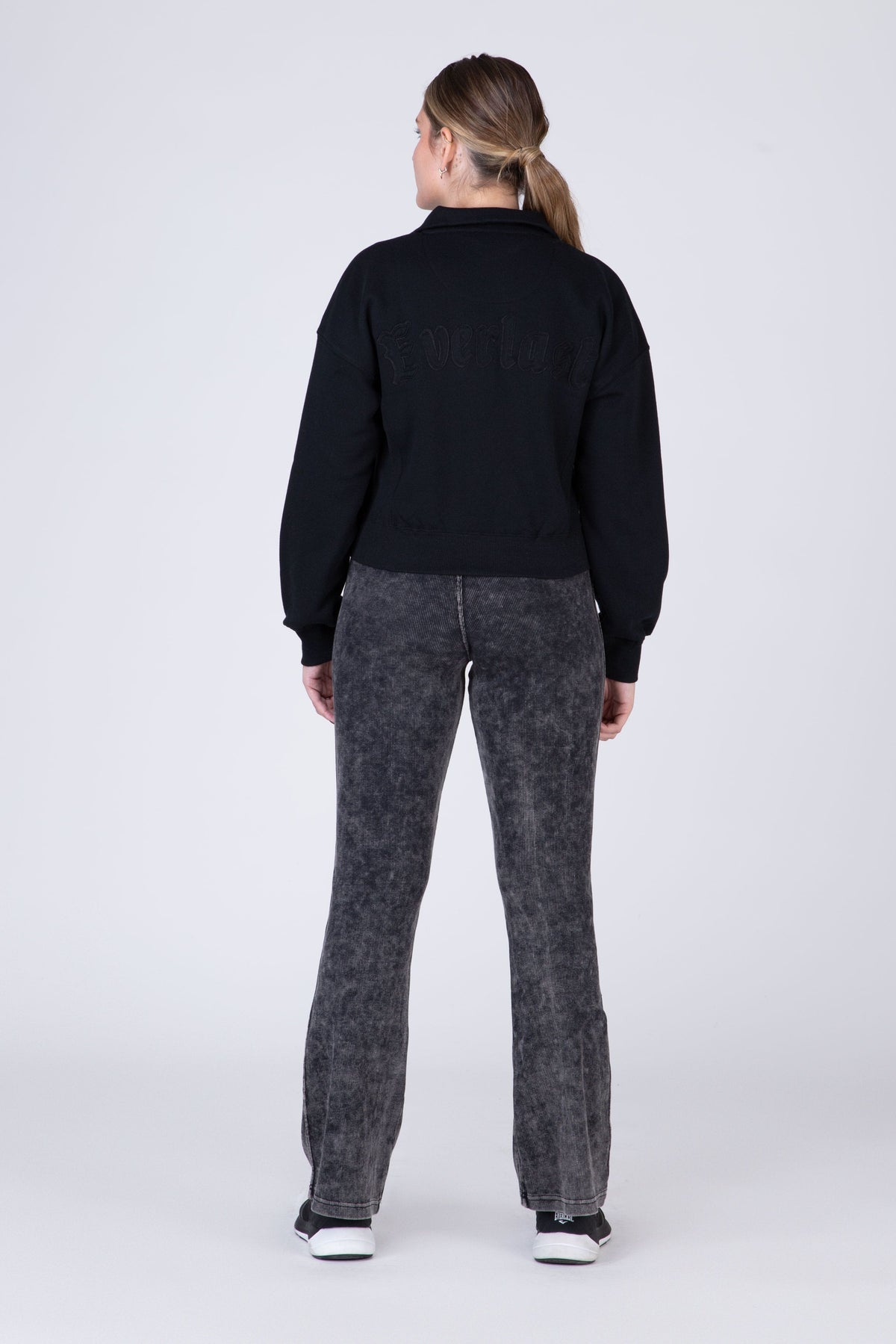 Poleron Half Zip Land Negro Everlast