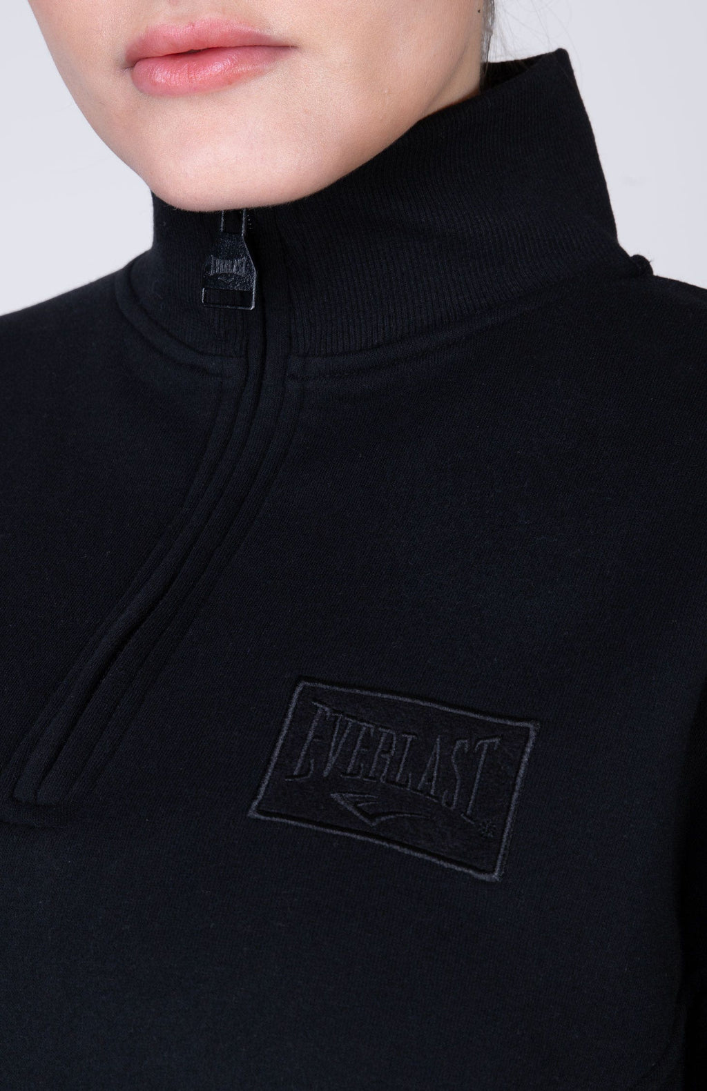 Poleron Half Zip Land Negro Everlast