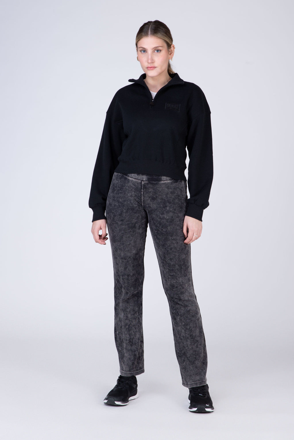 Poleron Half Zip Land Negro Everlast