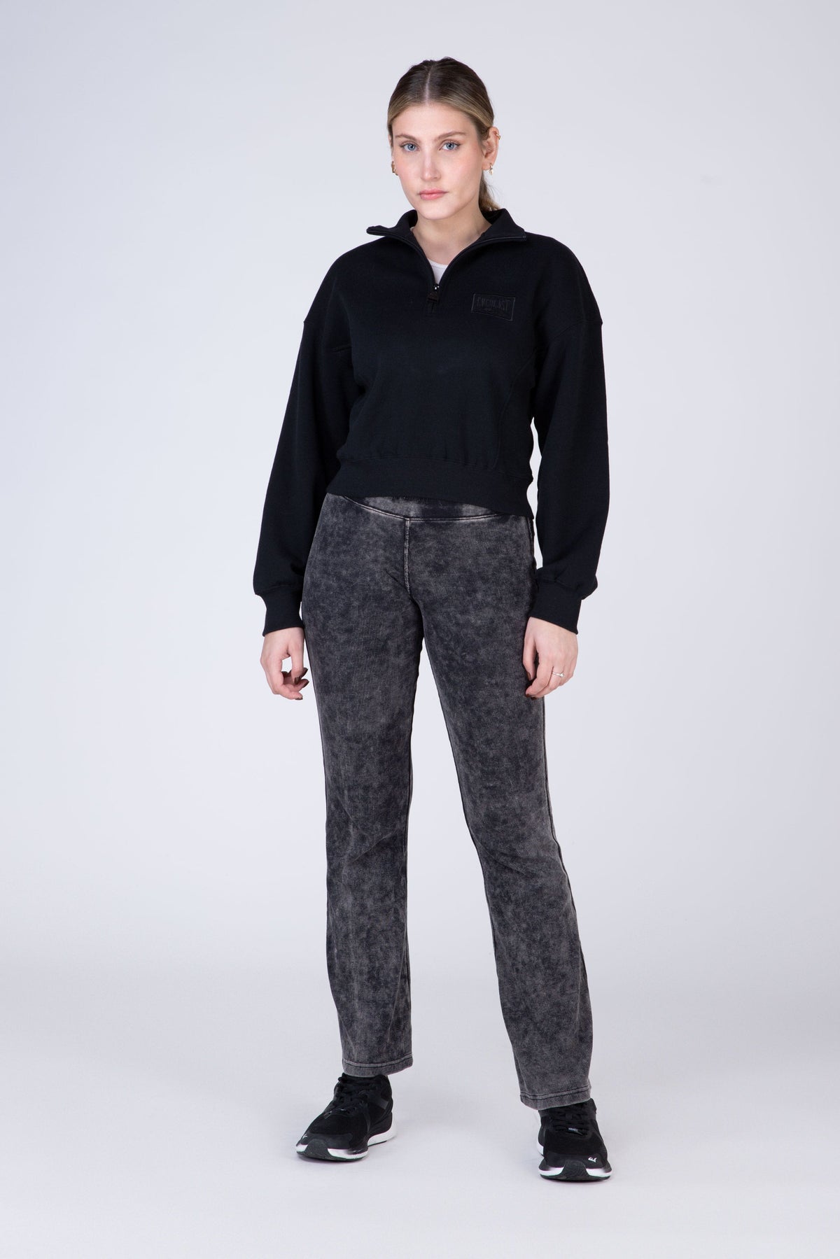 Poleron Half Zip Land Negro Everlast
