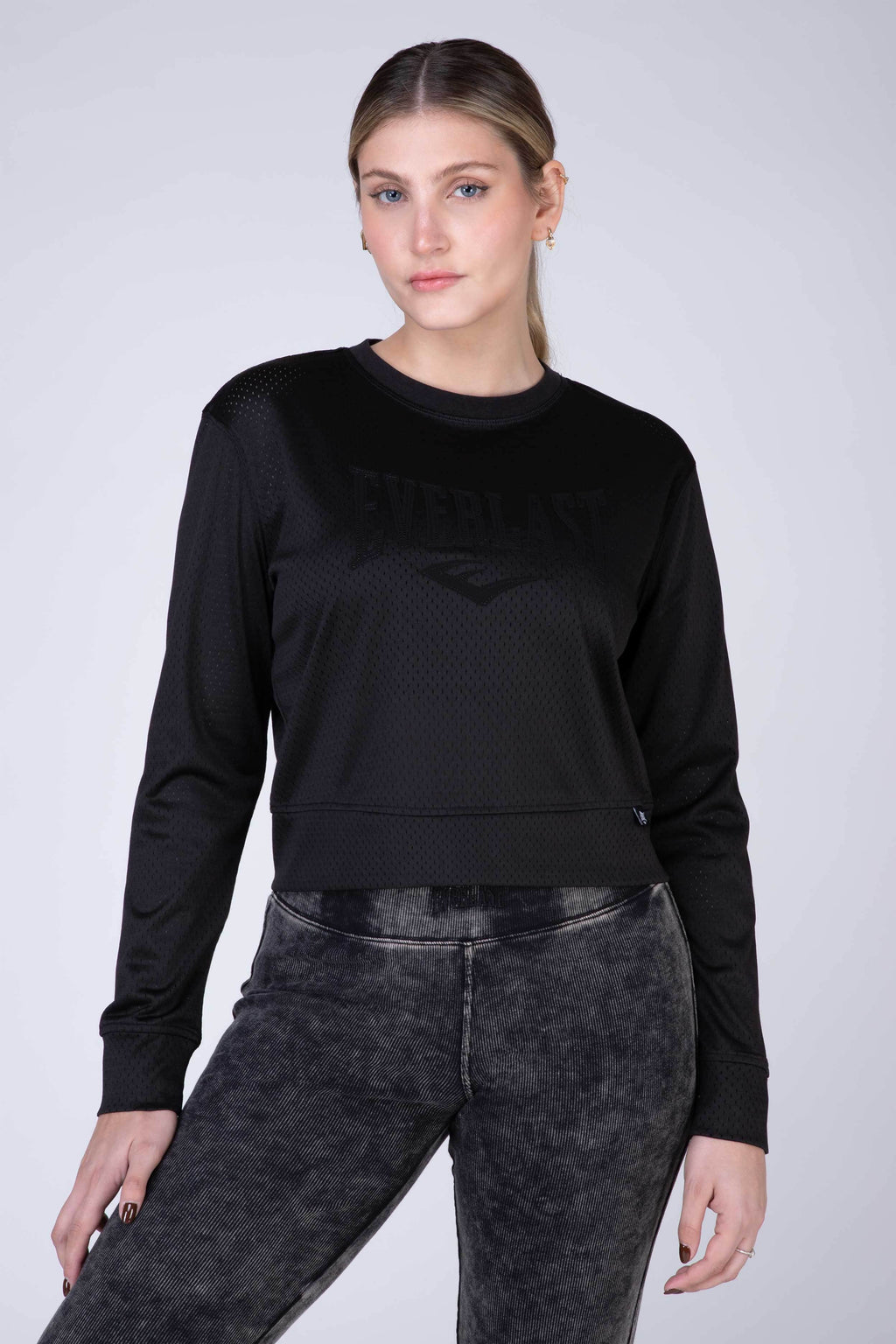 Polera Manga Larga Dreamy Negro Everlast