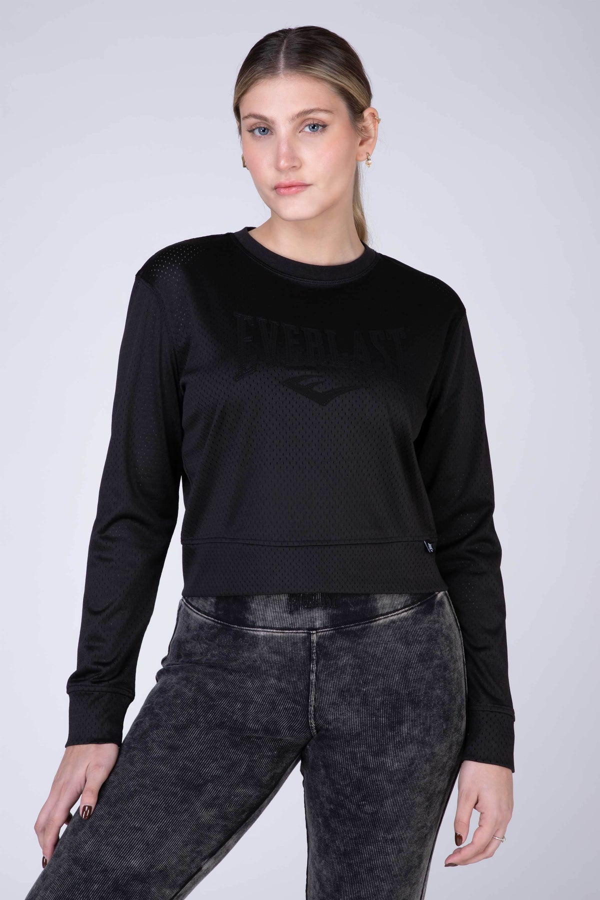 Polera Manga Larga Dreamy Negro Everlast