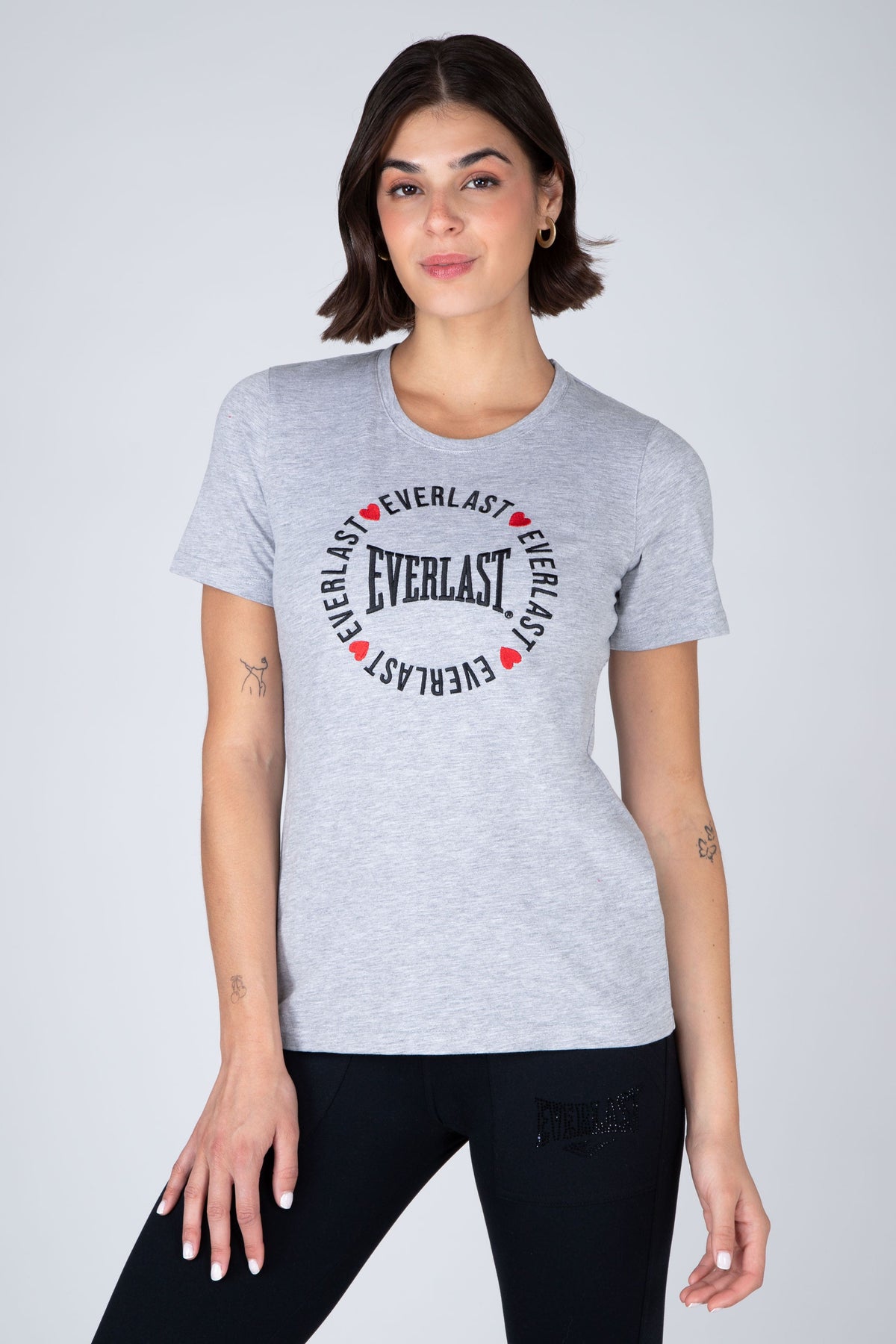 Polera Manga Corta Poetic 2.0 Gris Everlast