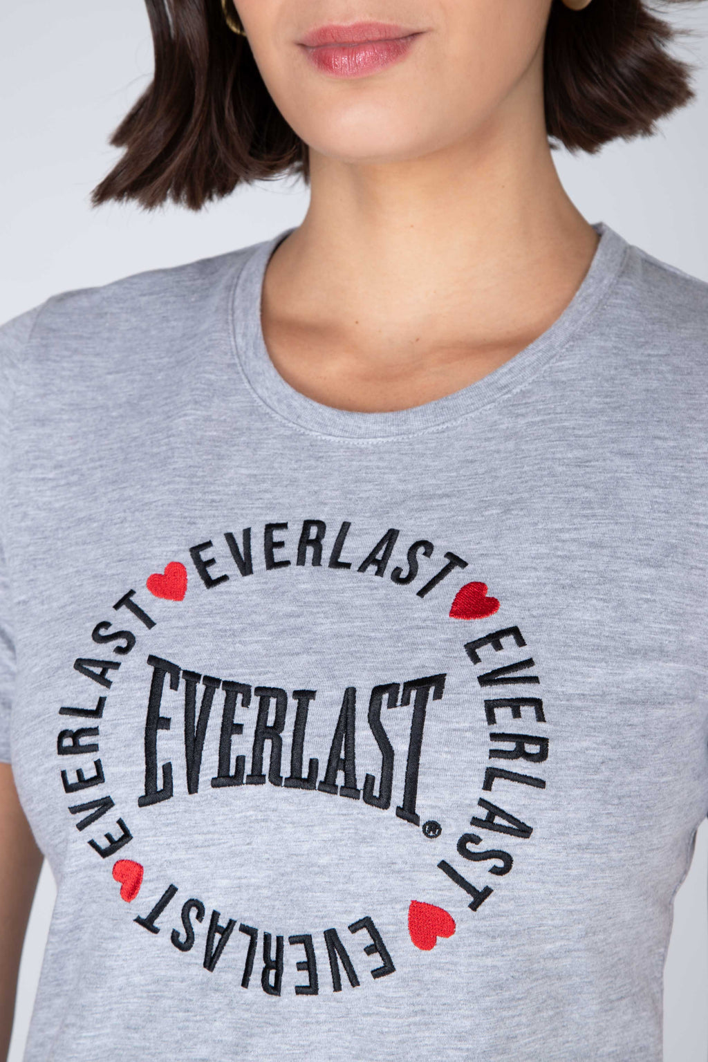 Polera Manga Corta Poetic 2.0 Gris Everlast