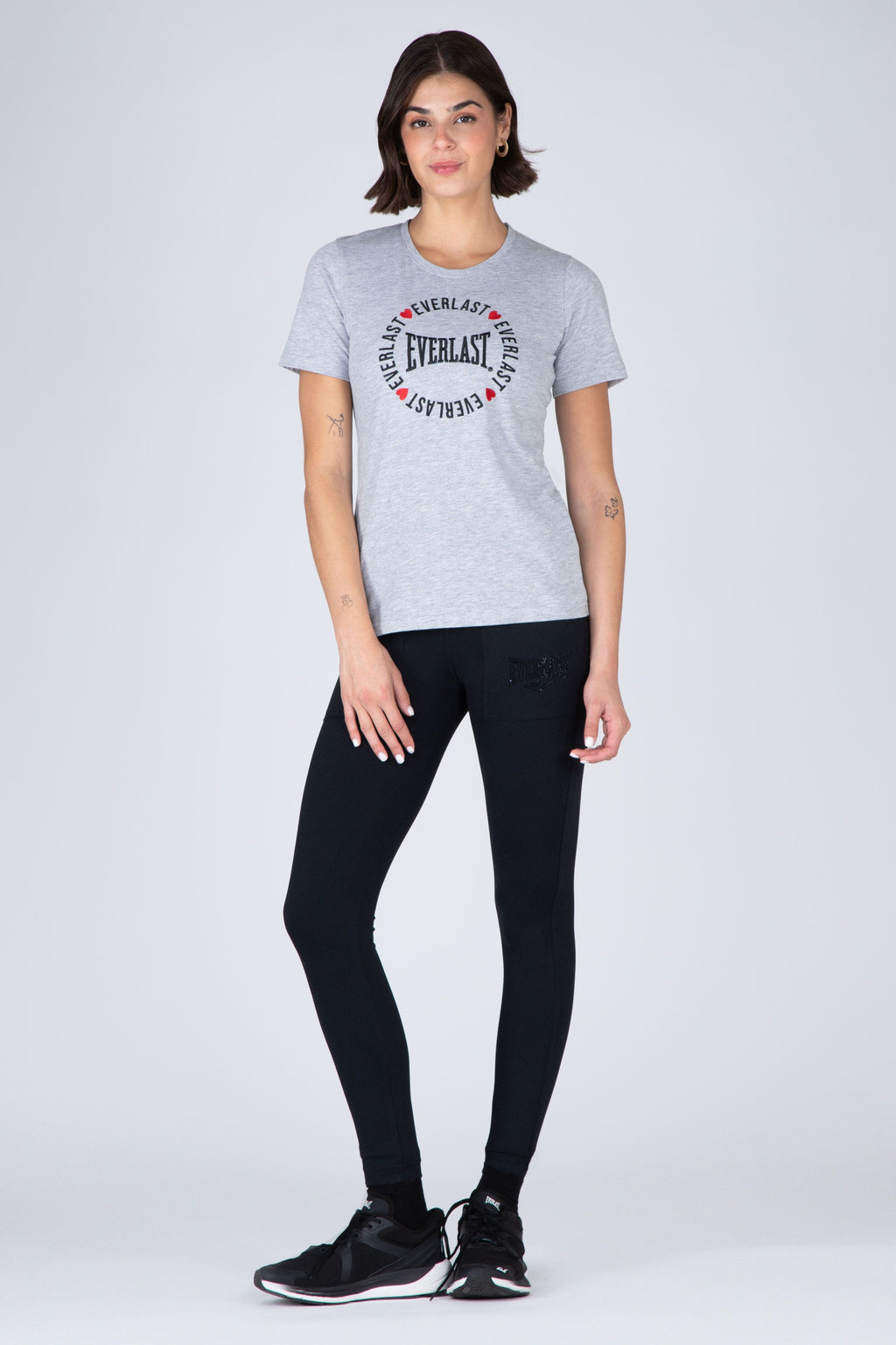 Polera Manga Corta Poetic 2.0 Gris Everlast