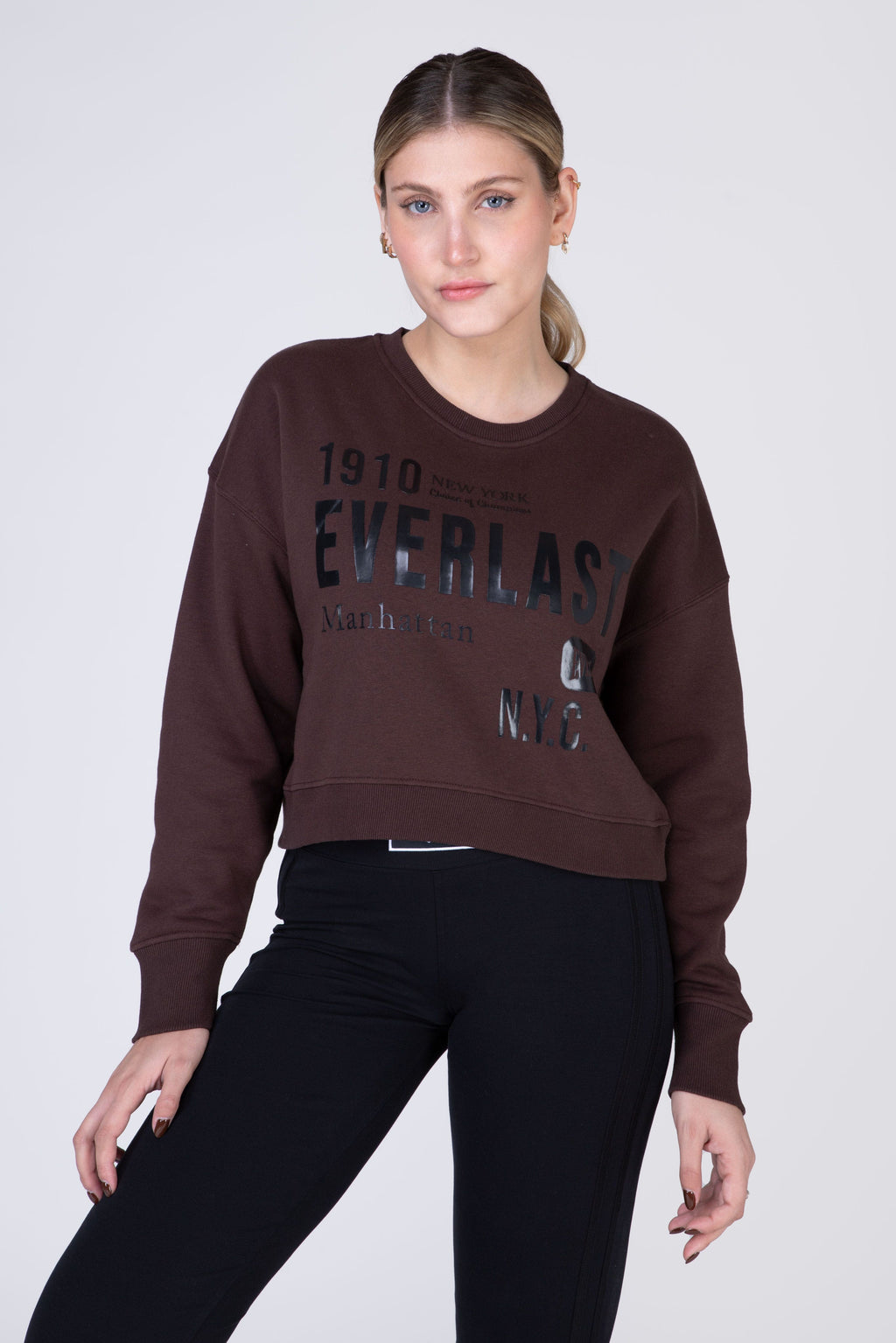Poleron Crew Neck Greatness Café Everlast