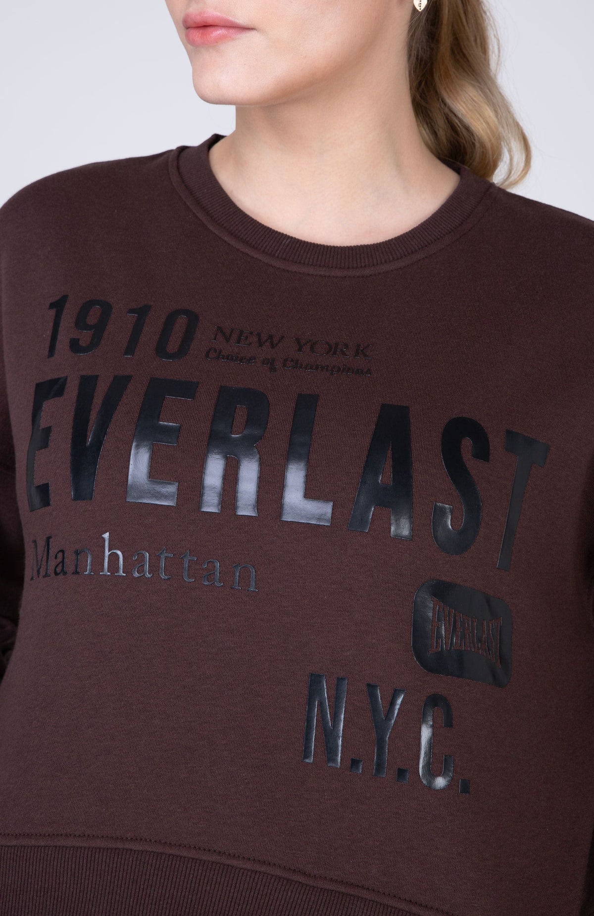 Poleron Crew Neck Greatness Café Everlast