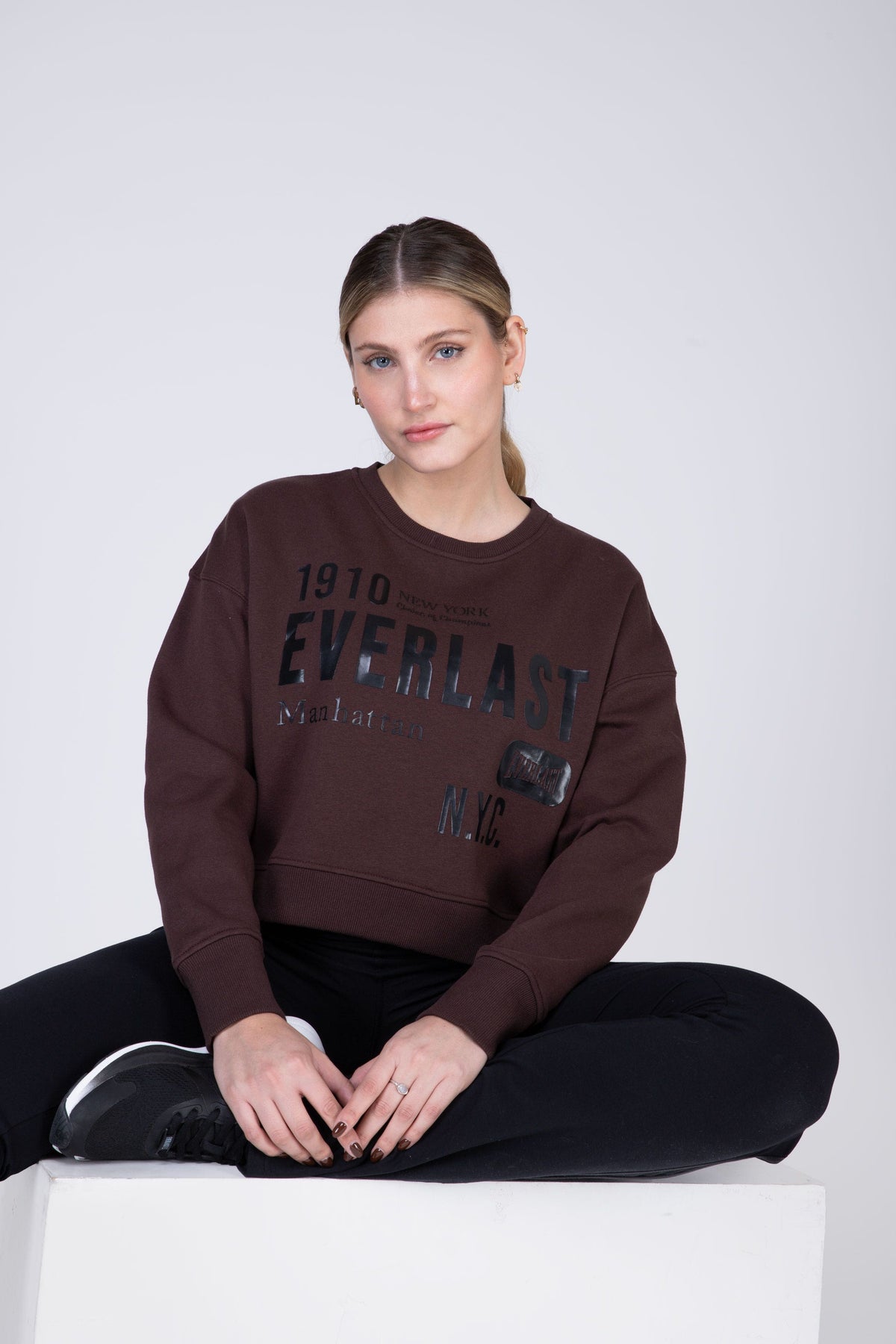 Poleron Crew Neck Greatness Café Everlast