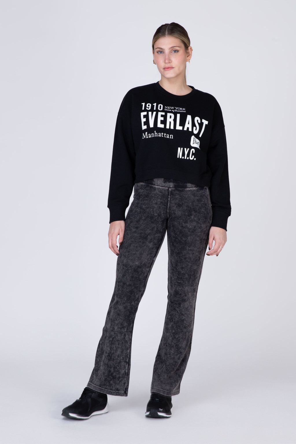 Poleron Crew Neck Greatness Negro Everlast