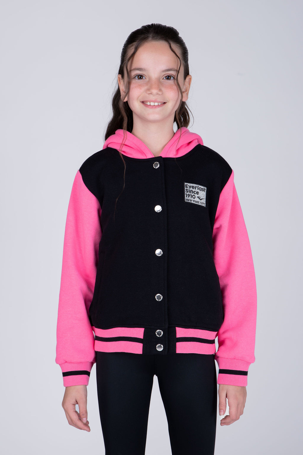 Chaqueta Boom Niña Negro/Rosado Everlast