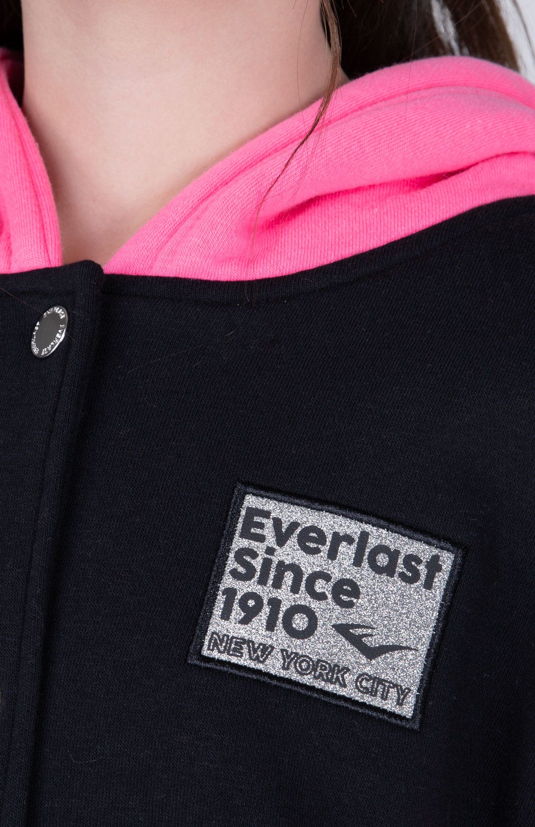 Chaqueta Boom Niña Negro/Rosado Everlast