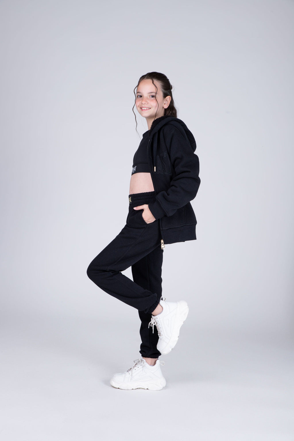 Jogger Tenerife Niña Negro Everlast