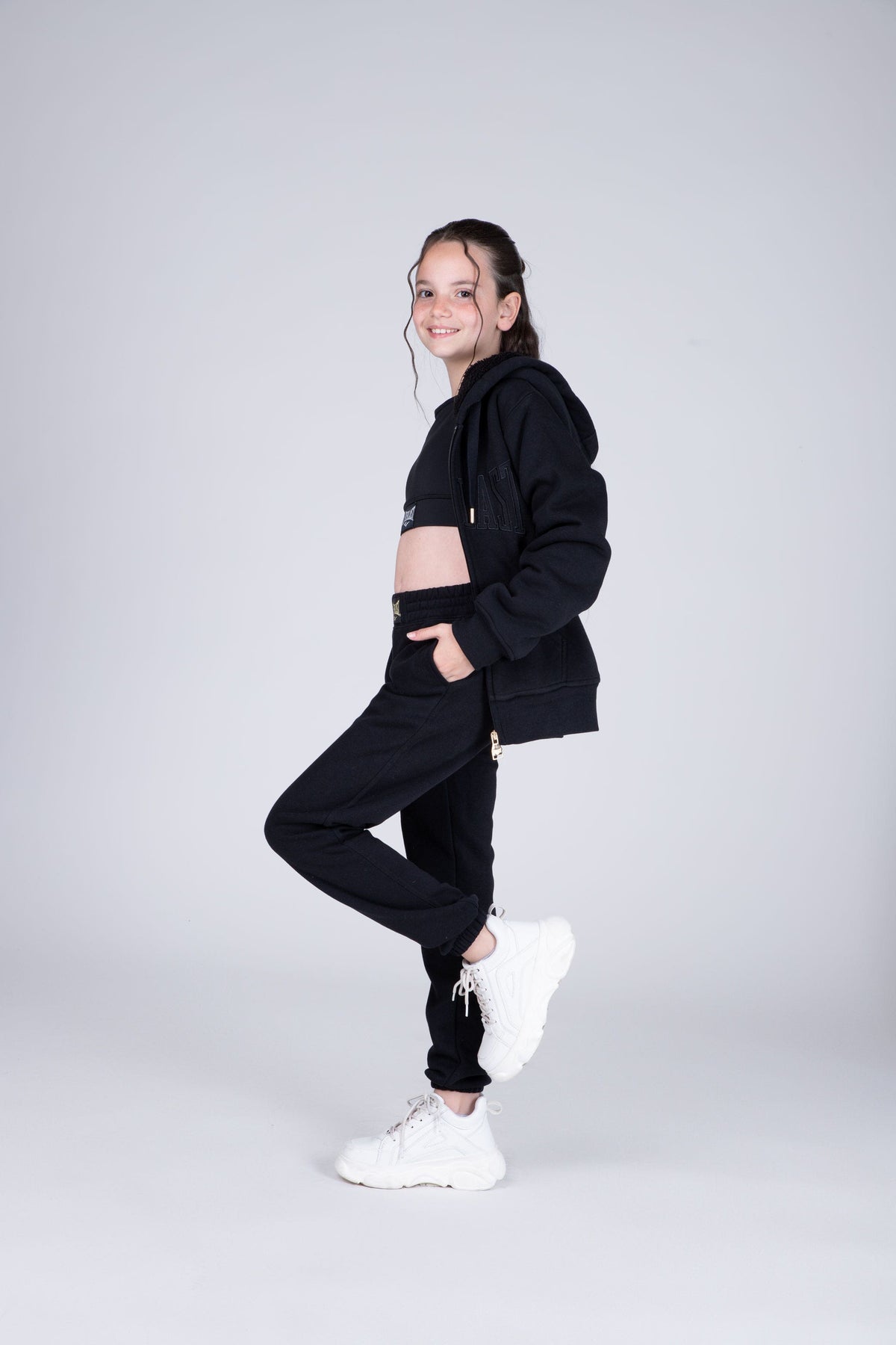 Jogger Tenerife Niña Negro Everlast