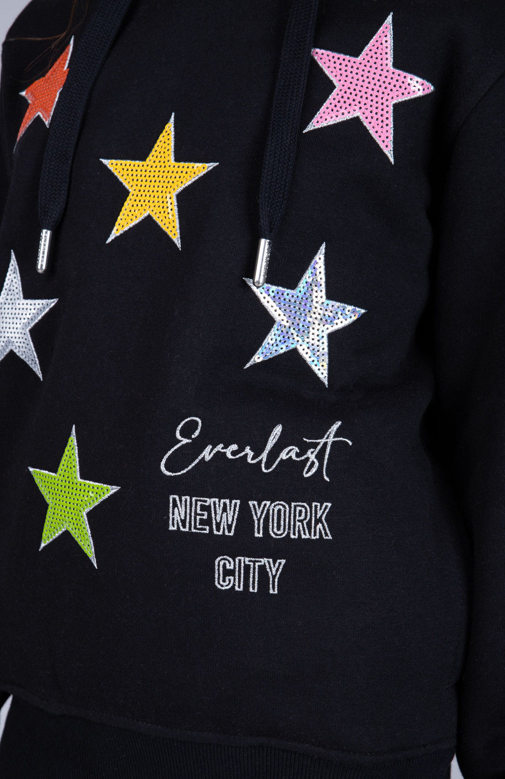 Poleron Star Niña Negro Everlast