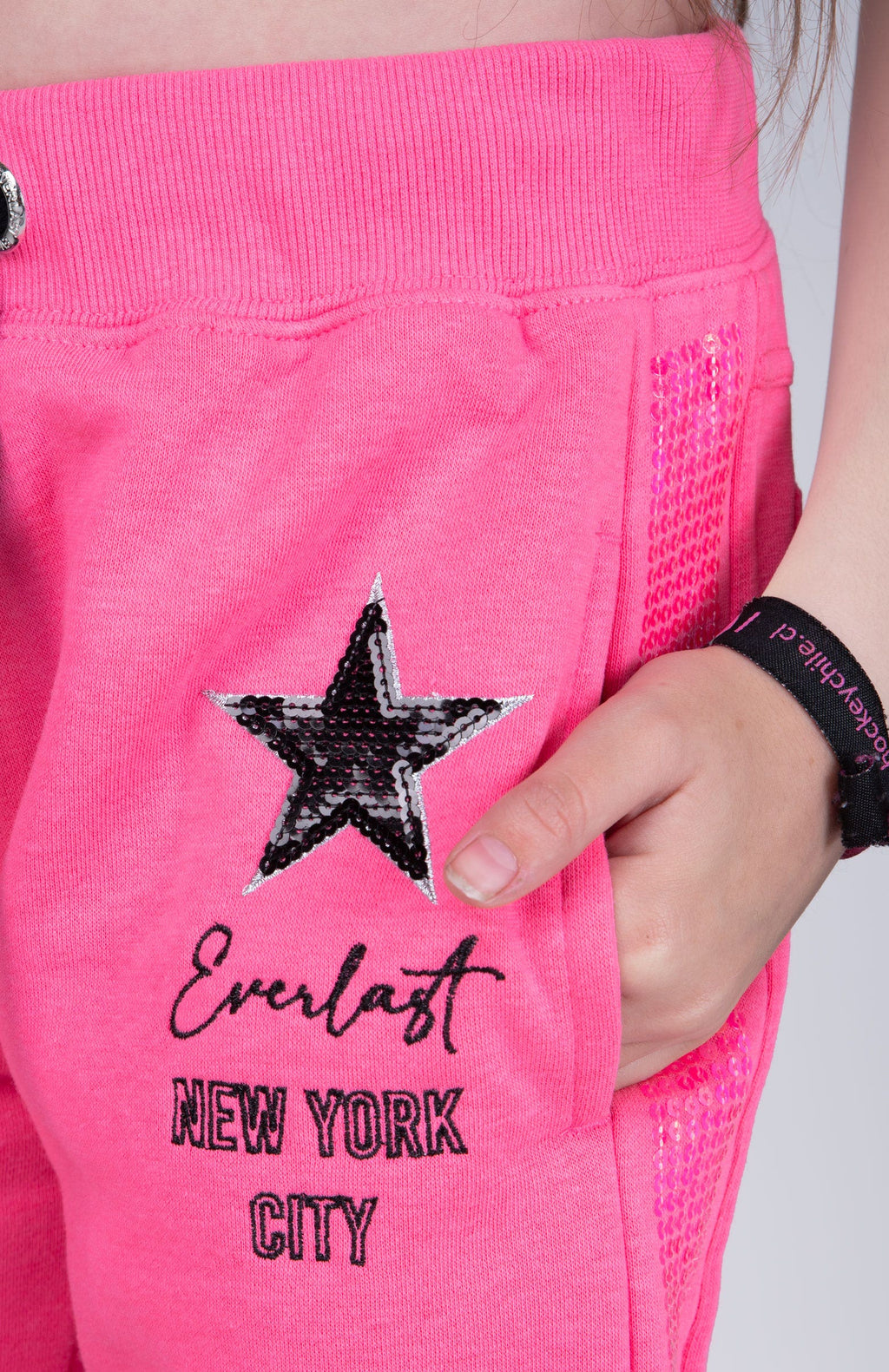 Jogger Star Niña Rosado Fluor Everlast