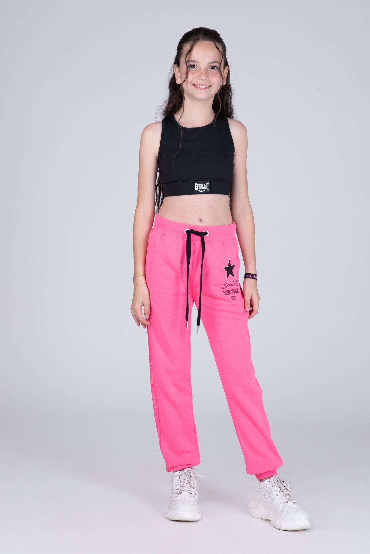 Jogger Star Niña Rosado Fluor Everlast