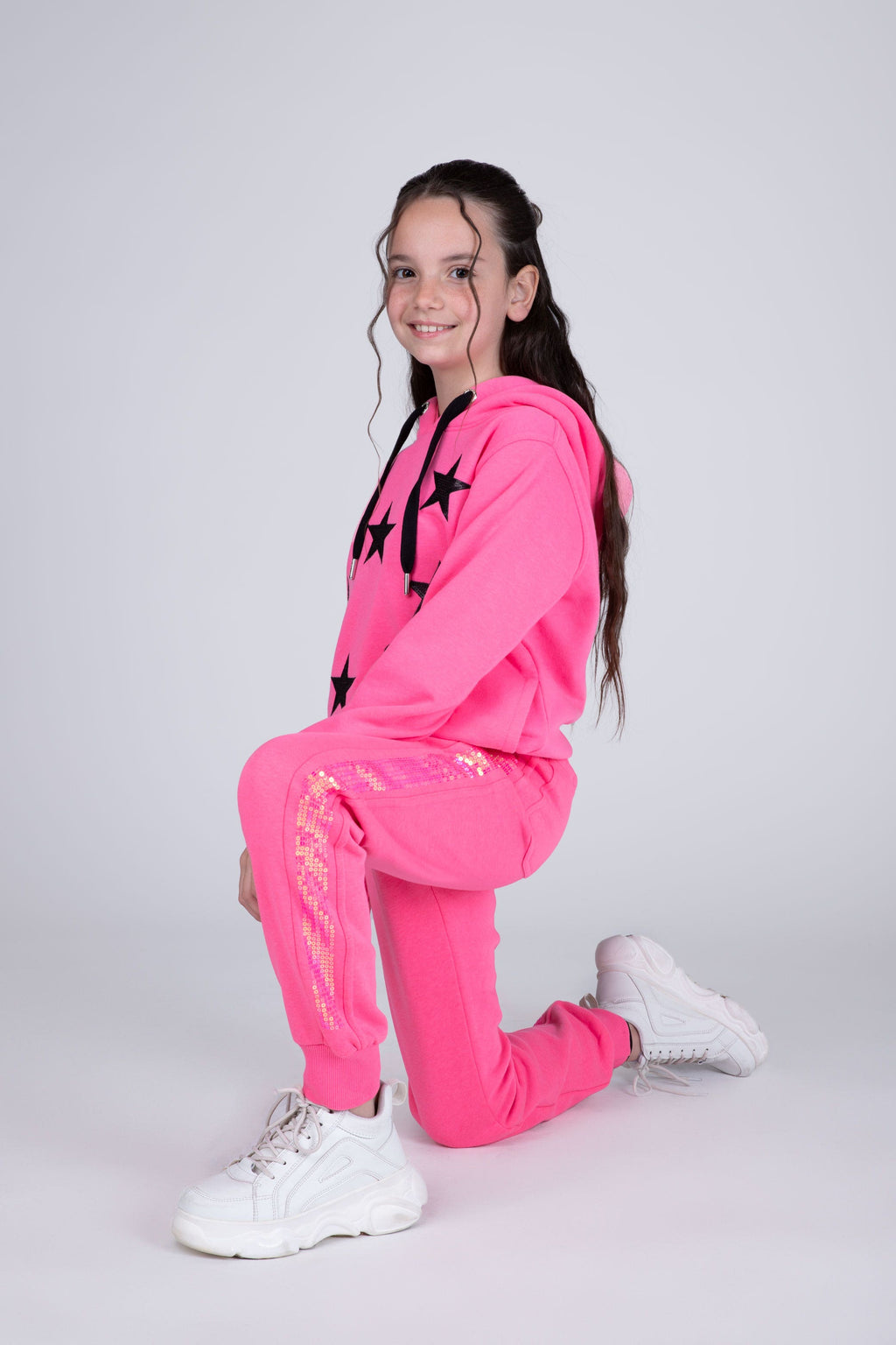 Jogger Star Niña Rosado Fluor Everlast