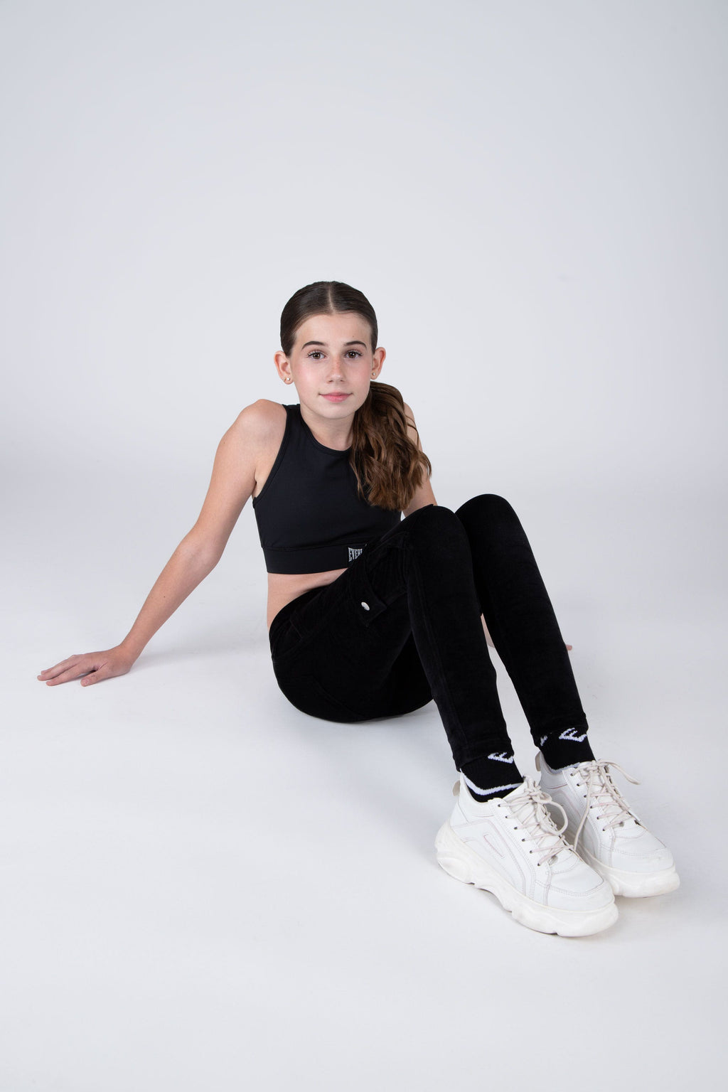 Legging Long Smile Niña Negro Everlast