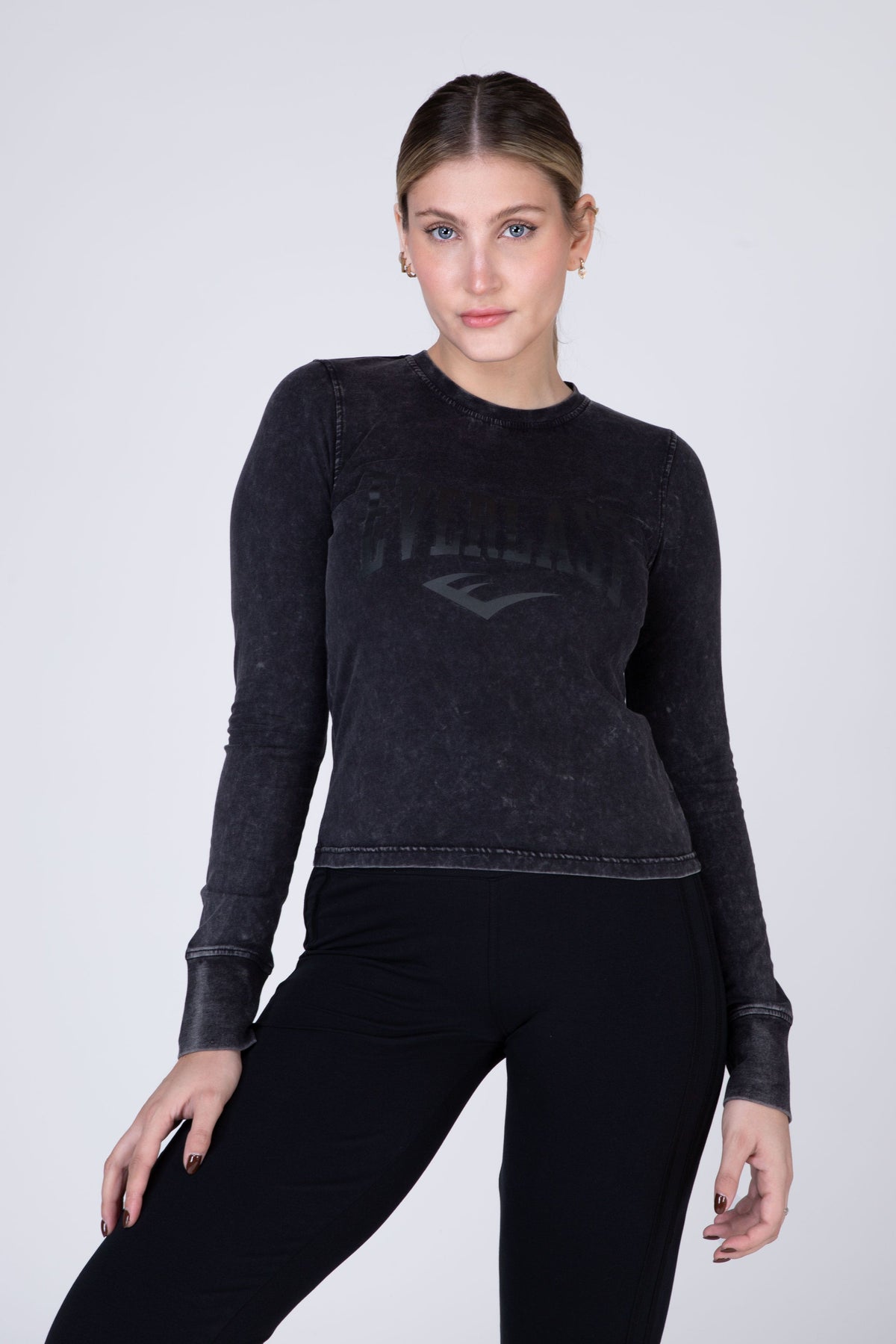 Polera Manga Larga Murcia 2.0 Gris Oscuro Everlast