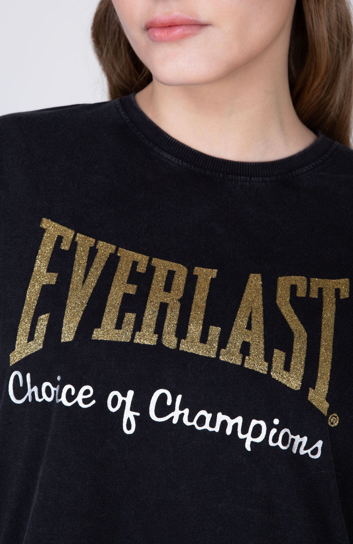 Polera Manga Corta 1910 2.0 Gris Oscuro Everlast
