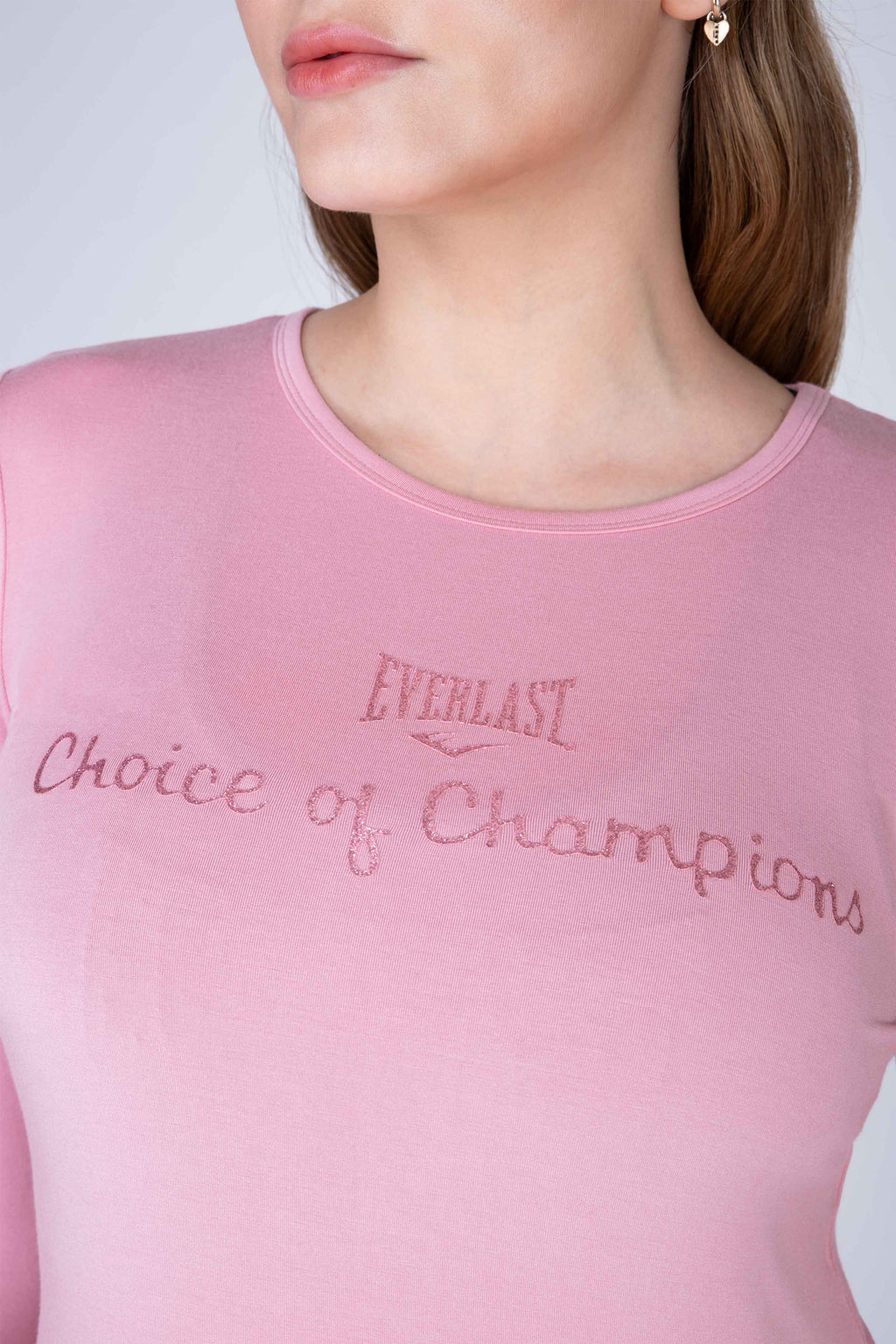 Polera Manga Larga Tenerife Rosado Everlast