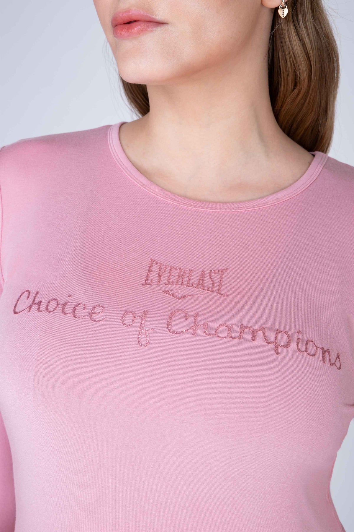Polera Manga Larga Tenerife Rosado Everlast