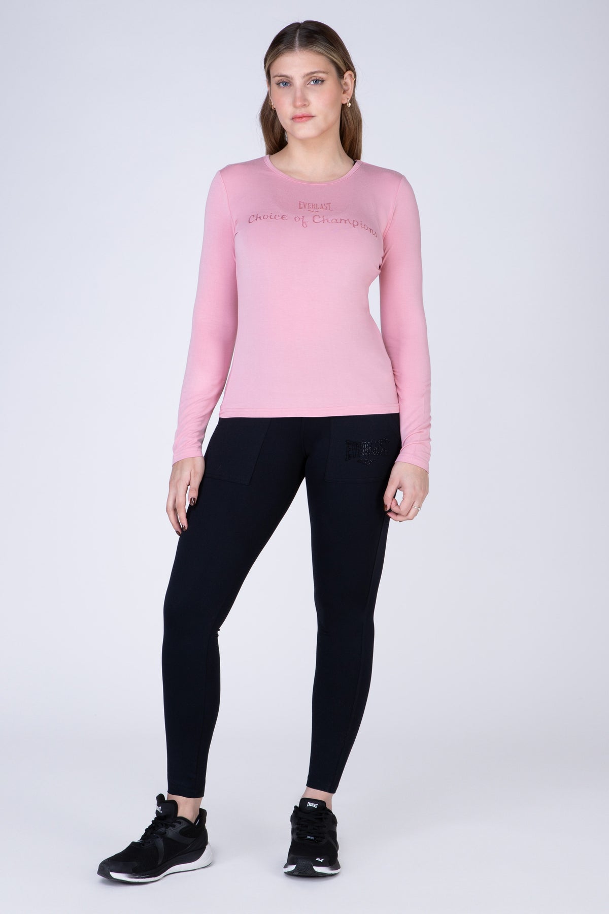 Polera Manga Larga Tenerife Rosado Everlast