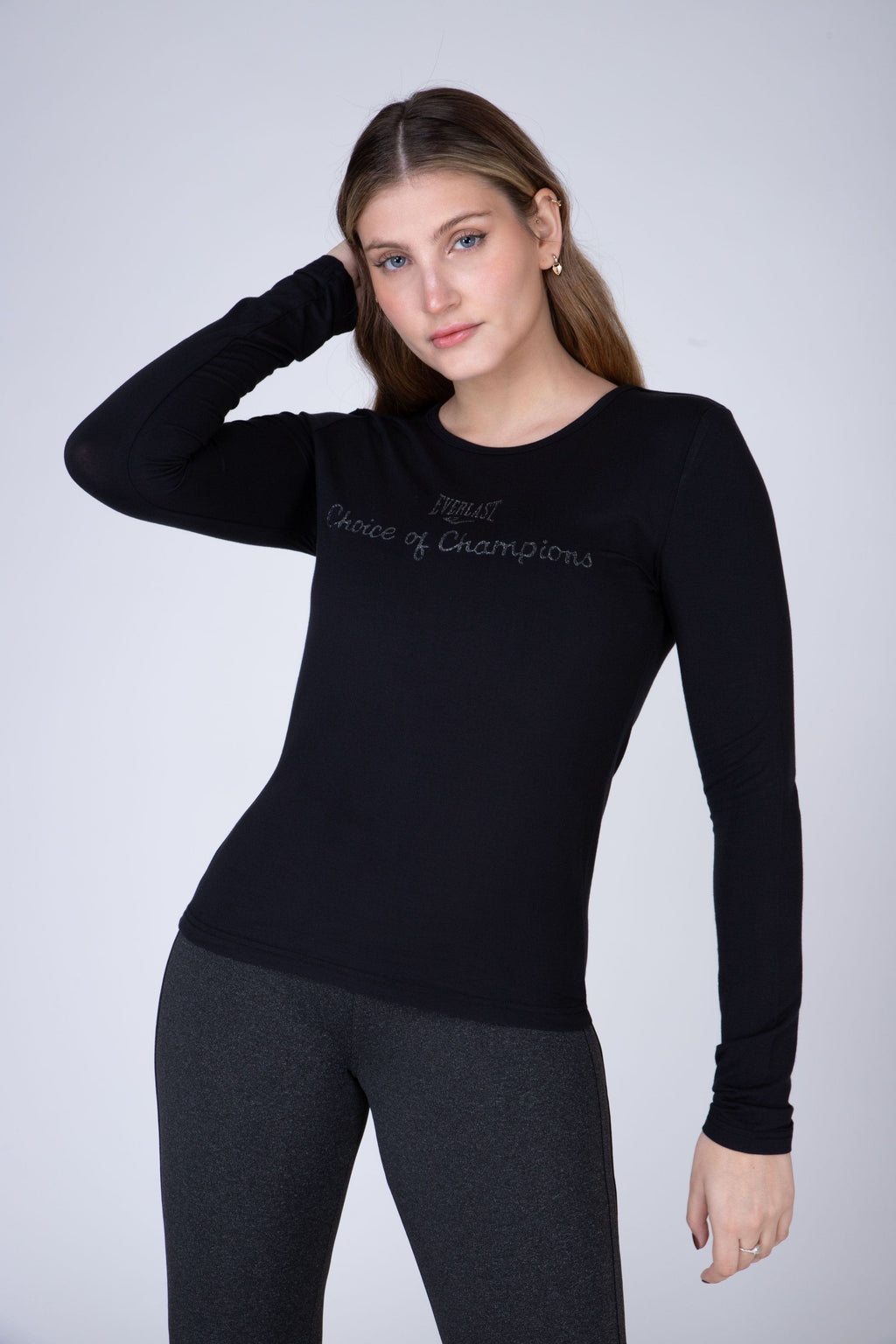 Polera Manga Larga Tenerife Negro Everlast