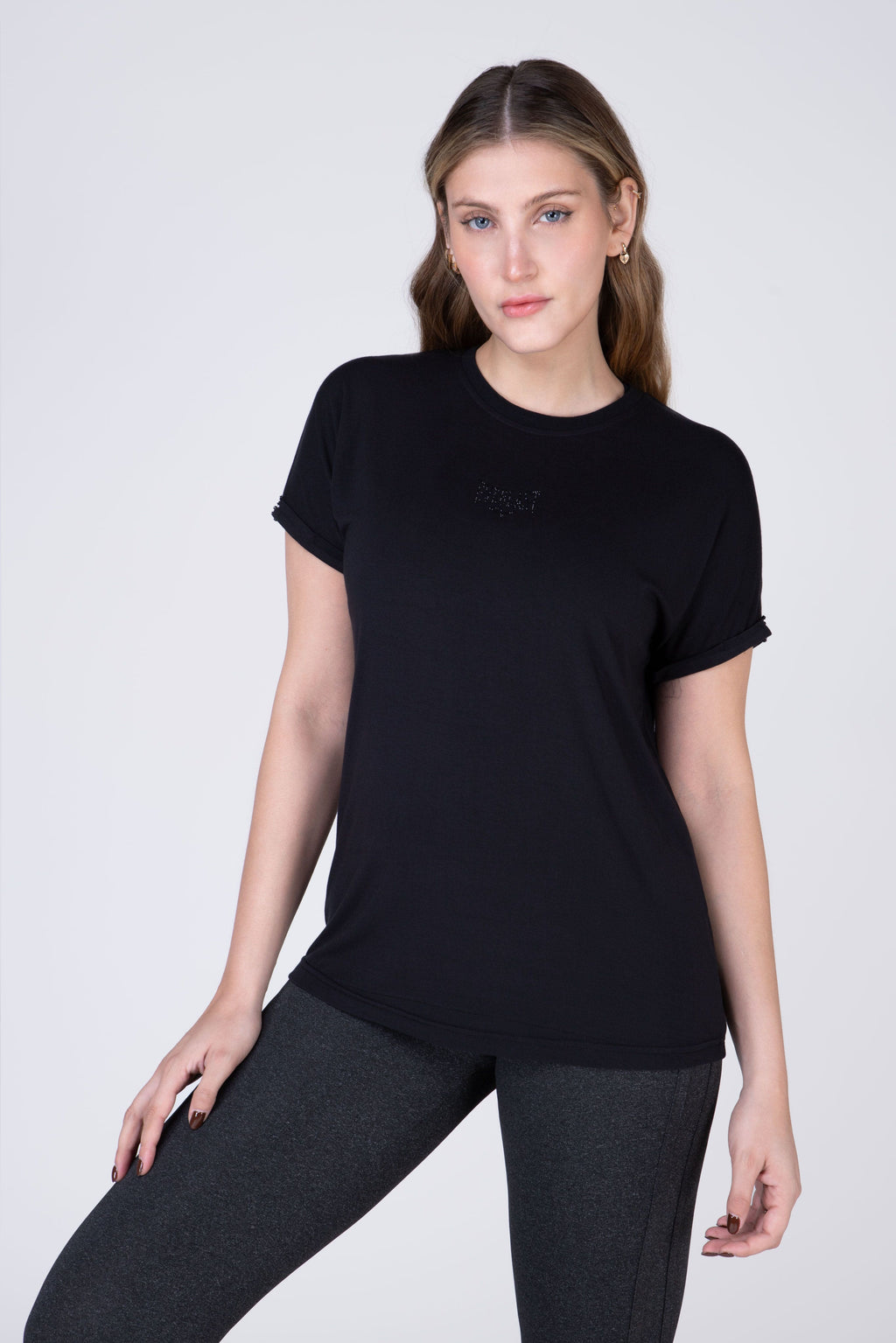 Polera Manga Corta Pixie Negro Everlast