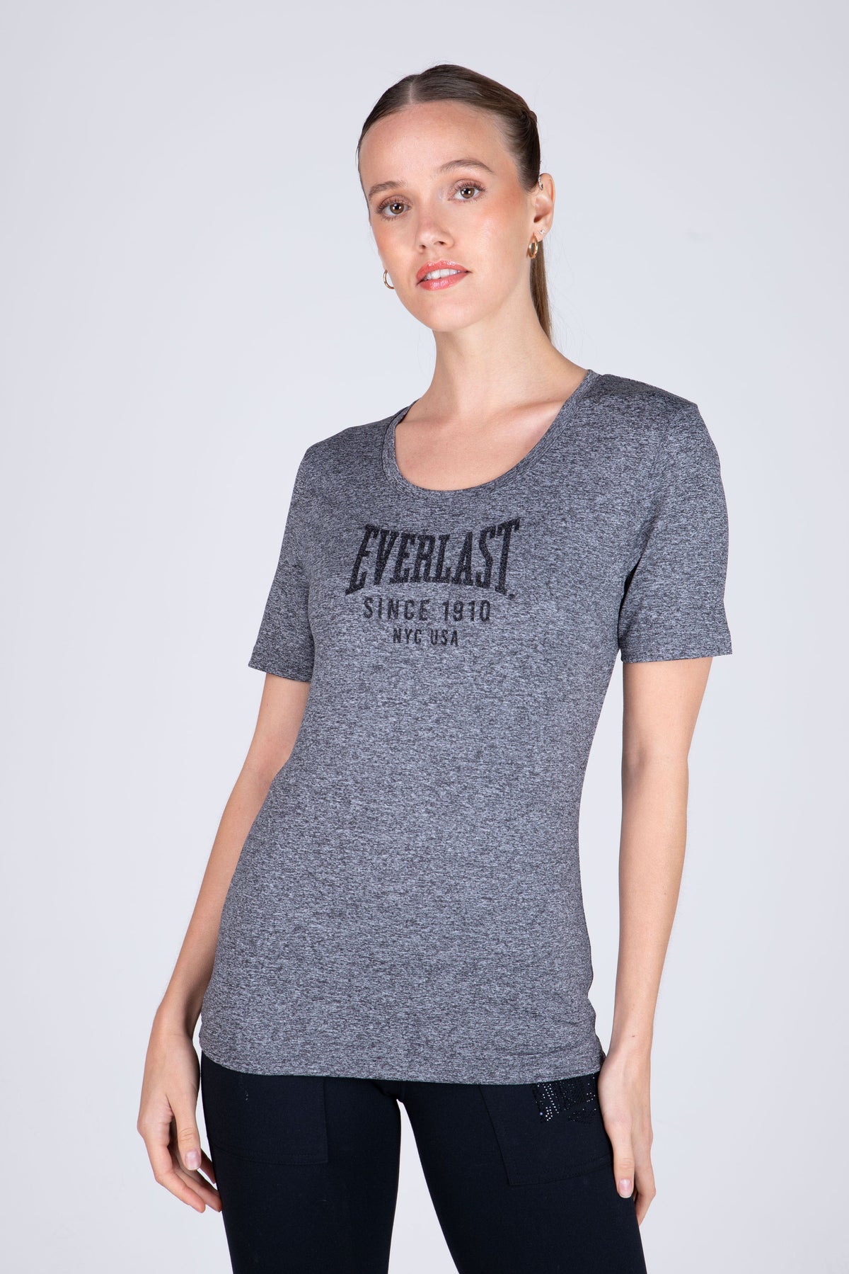 Polera M/C Basic Two Gris Everlast
