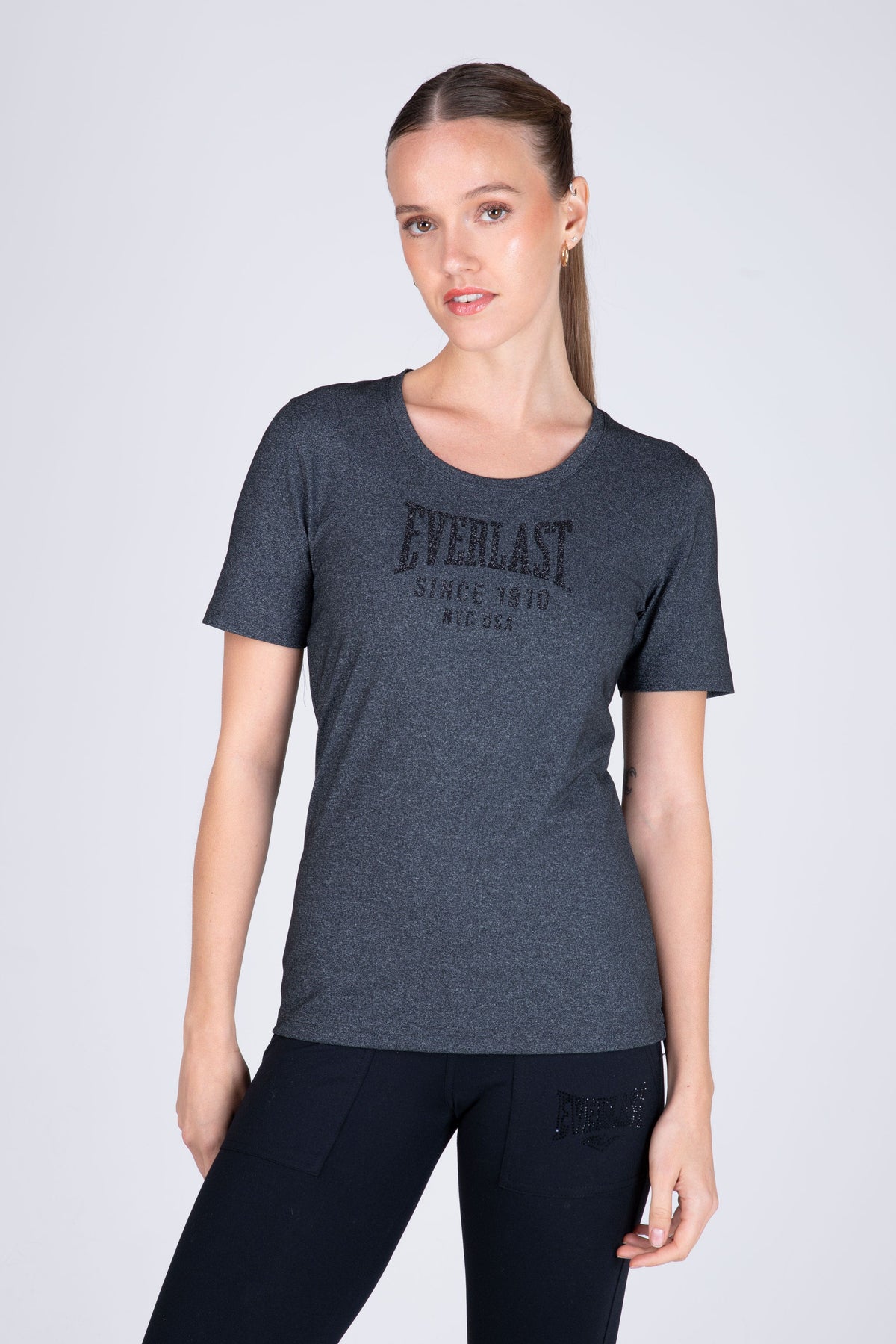 Polera M/C Basic Two Gris Everlast