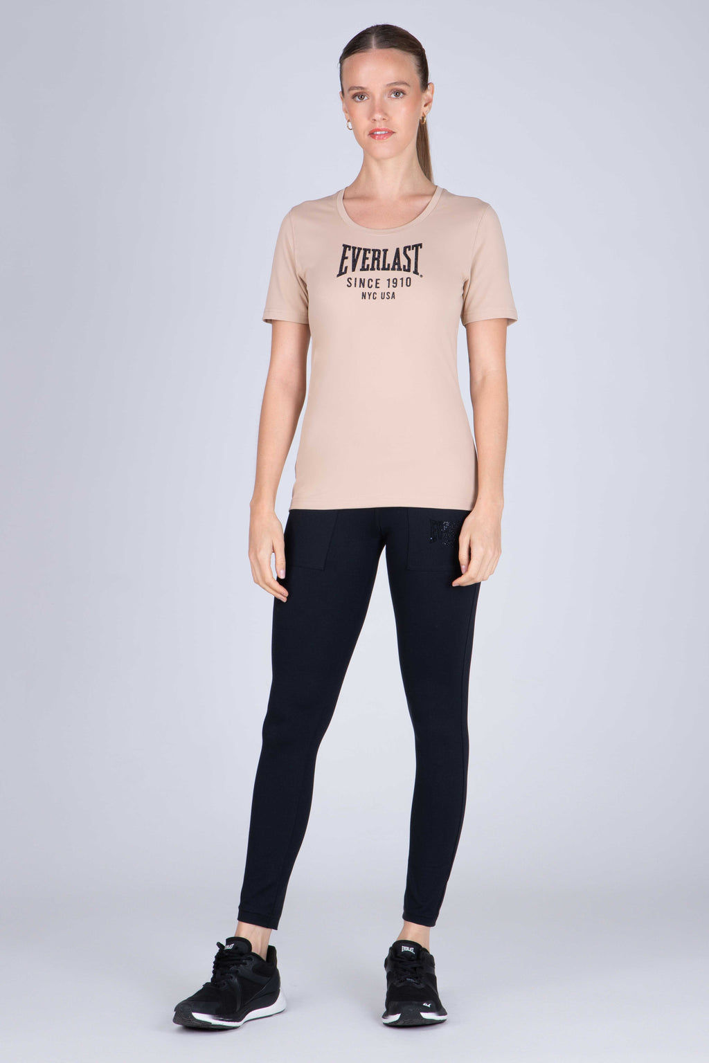 Polera M/C Basic Two Beige Everlast