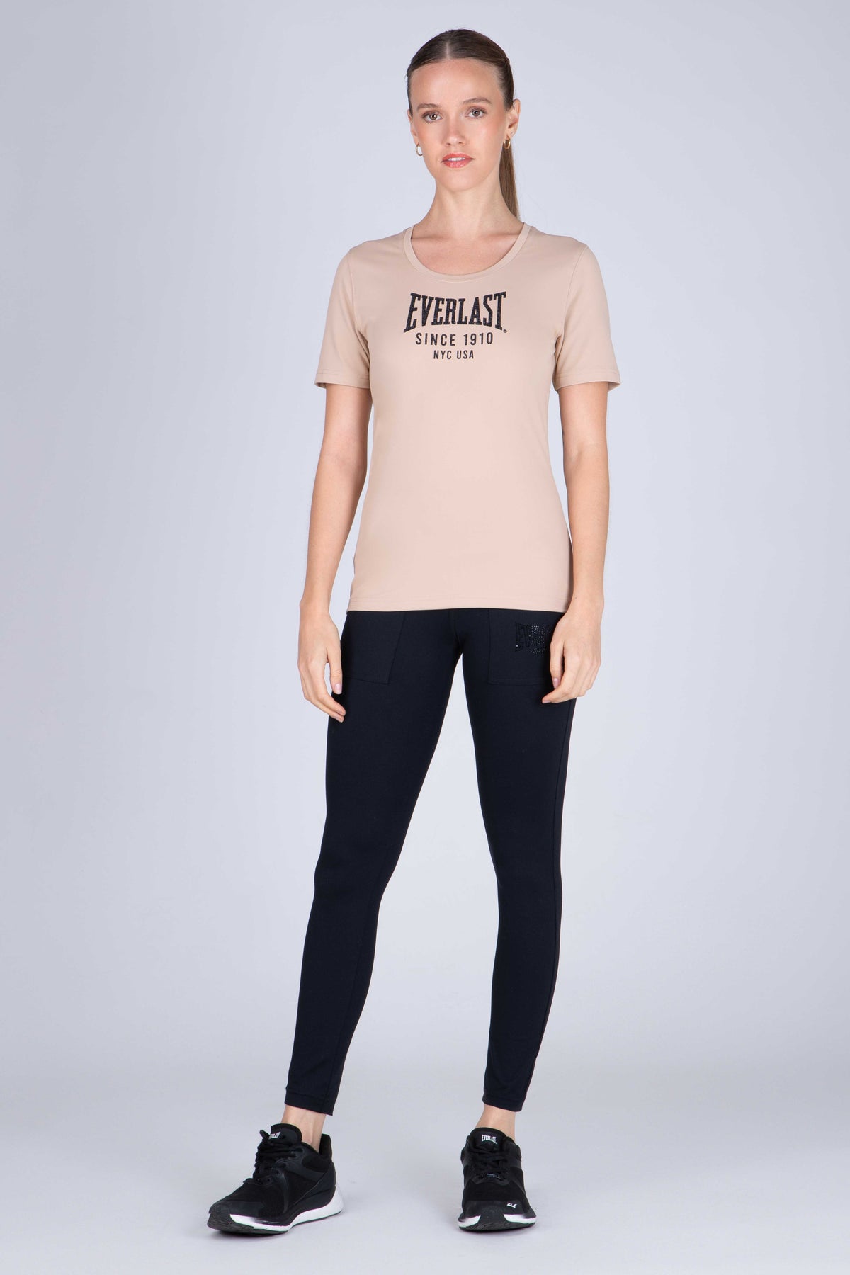 Polera M/C Basic Two Beige Everlast