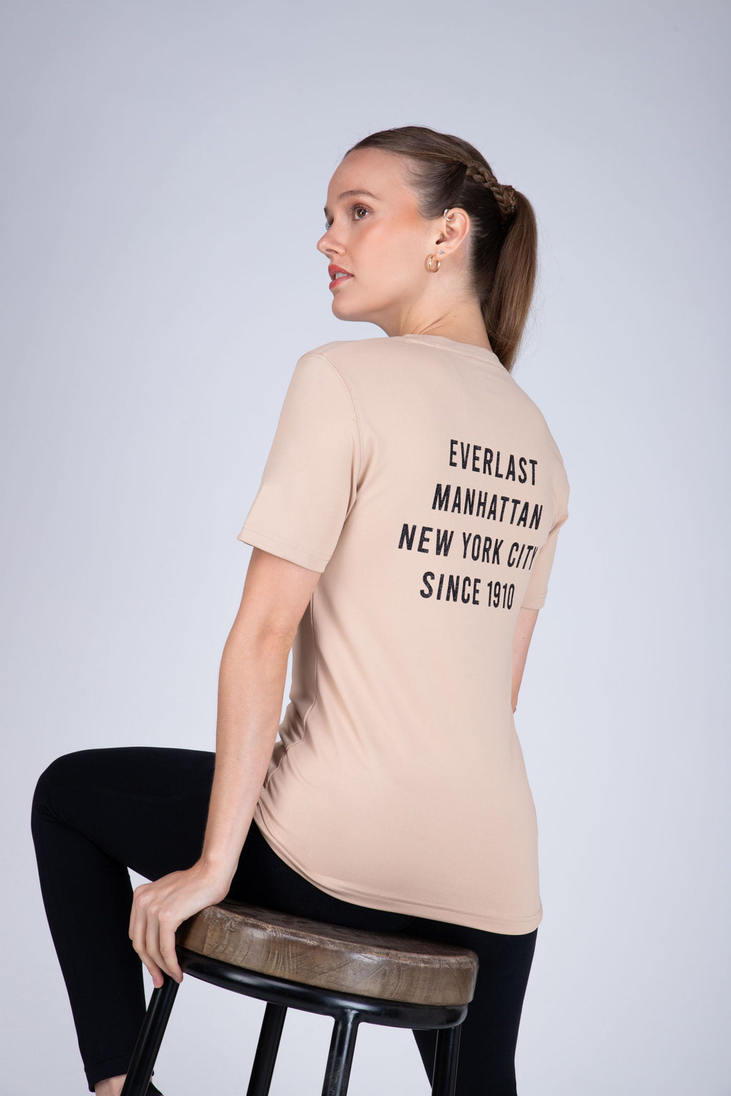 Polera M/C Basic Two Beige Everlast