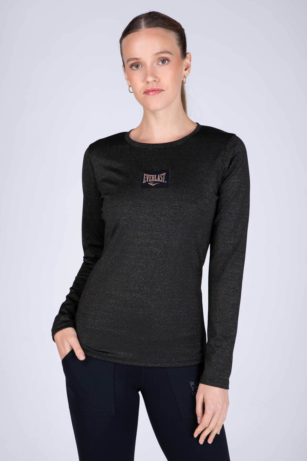 Polera Manga Larga Cushy 2.0 Negro Everlast