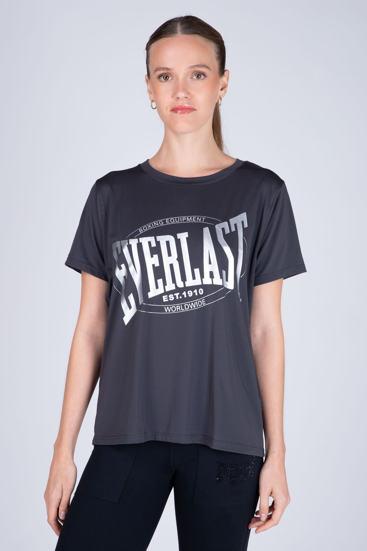 Polera Manga Corta Ice Gris Everlast