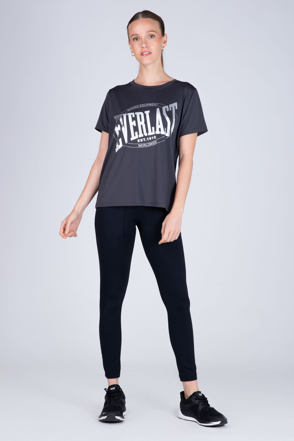 Polera Manga Corta Ice Gris Everlast