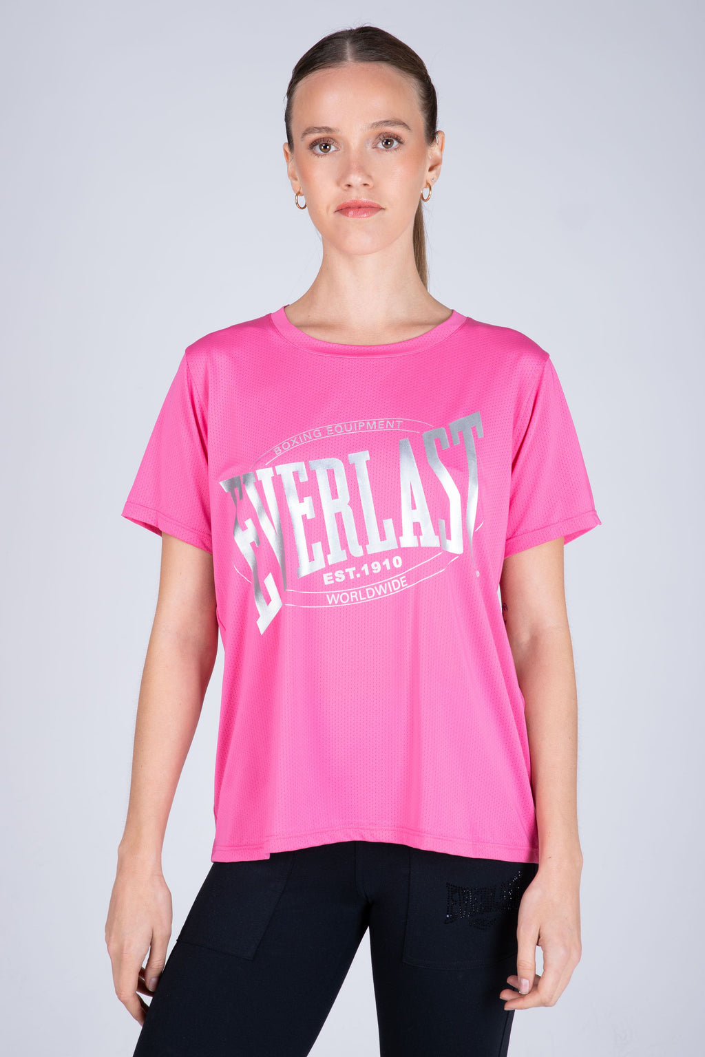Polera Manga Corta Ice Rosado Everlast