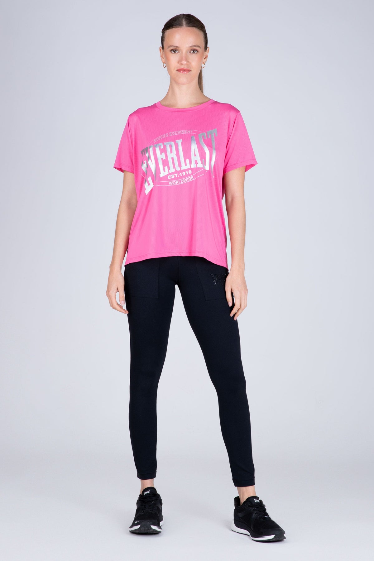 Polera Manga Corta Ice Rosado Everlast